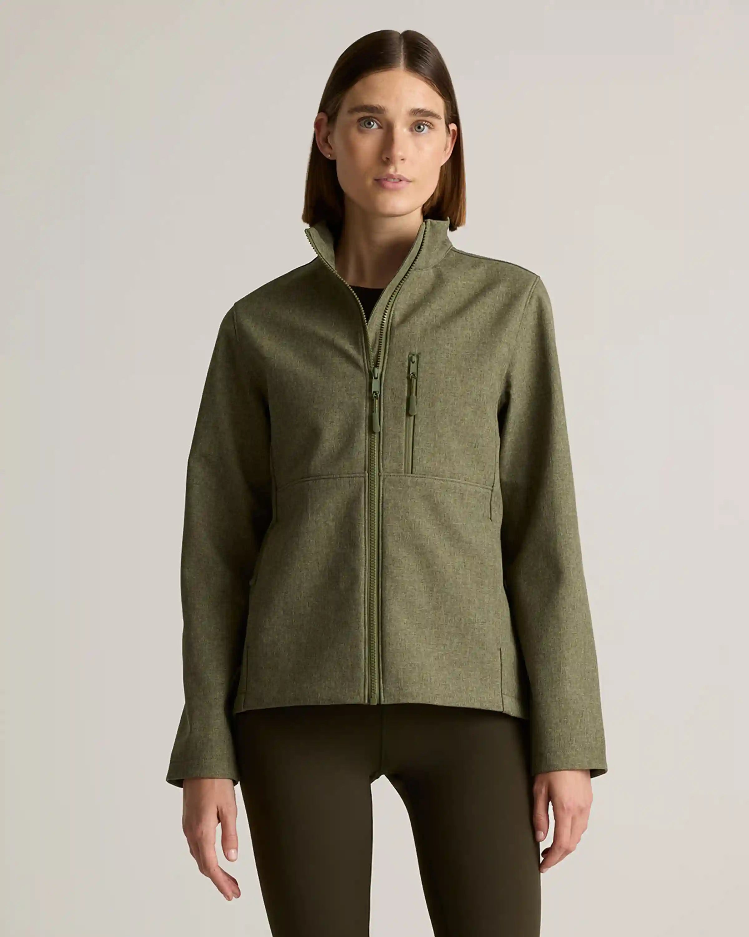 Softshell Fleece-Lined Full-Zip Jacket