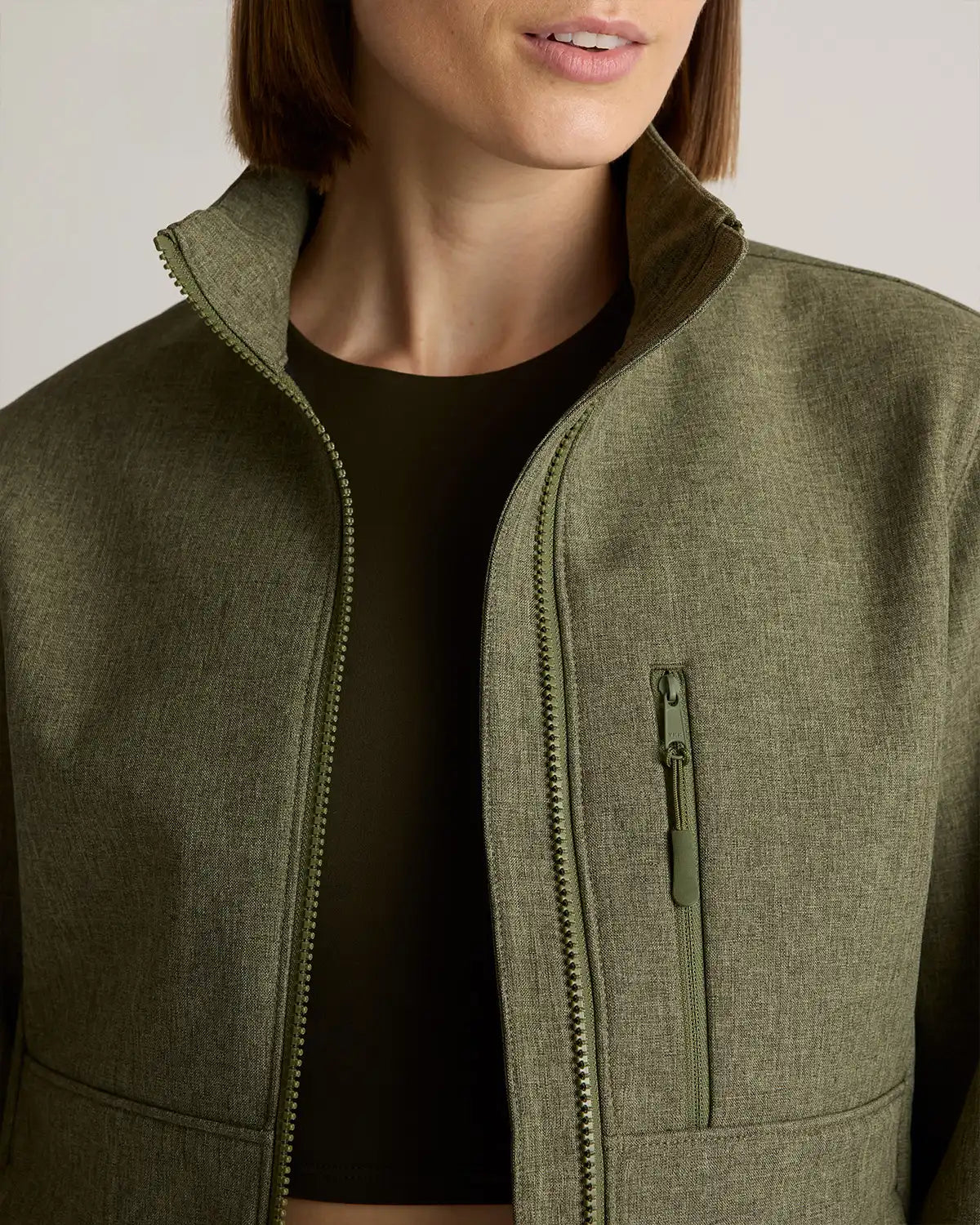 Softshell Fleece-Lined Full-Zip Jacket