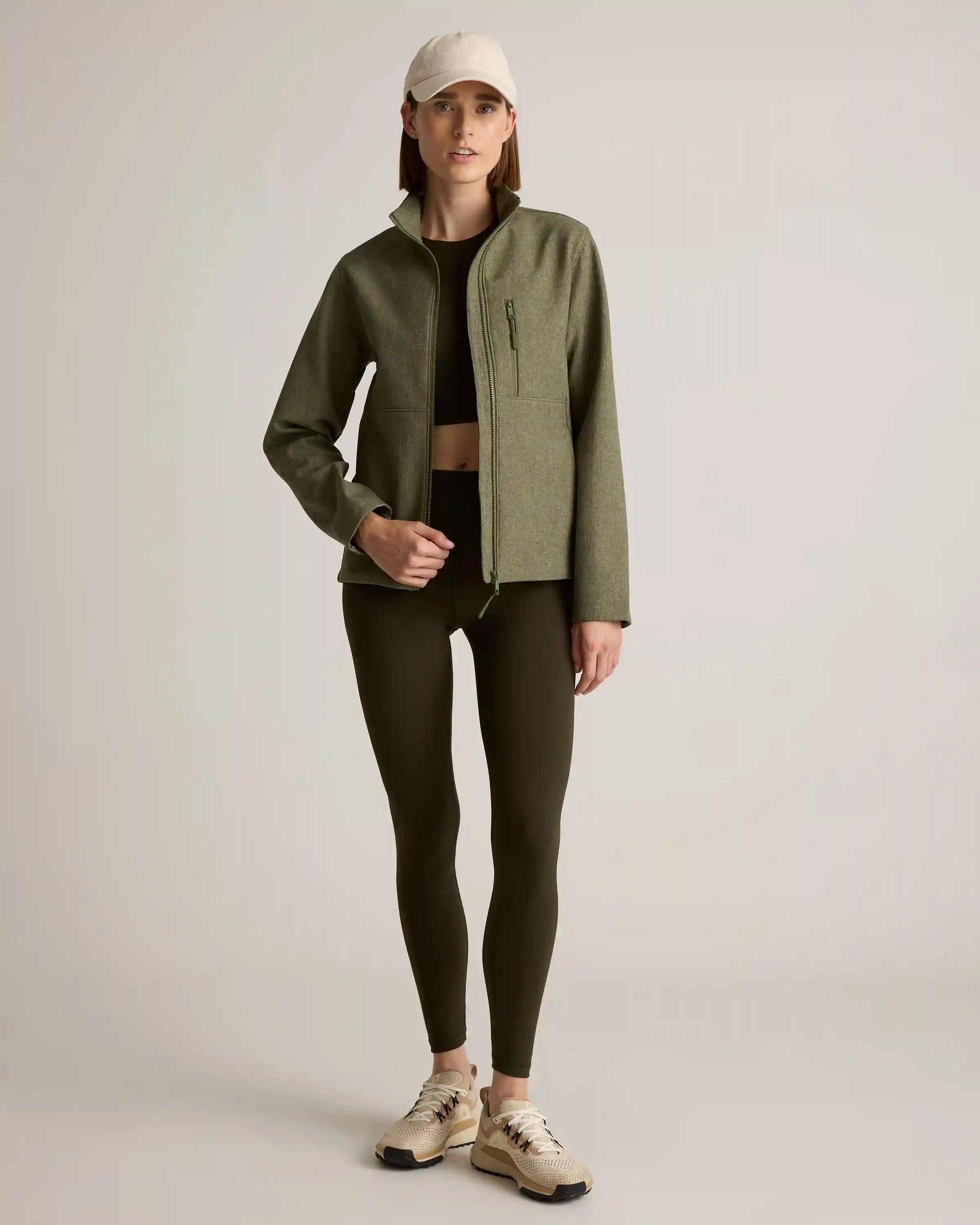 Softshell Fleece-Lined Full-Zip Jacket