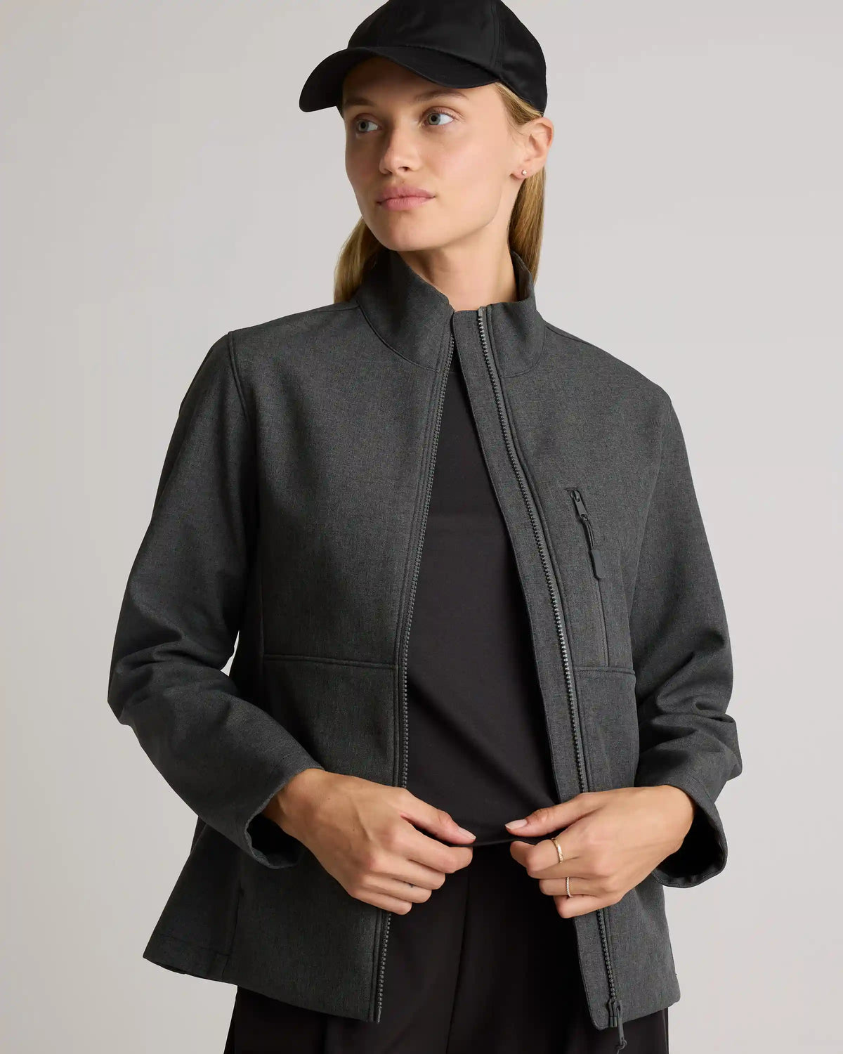 Softshell Fleece-Lined Full-Zip Jacket