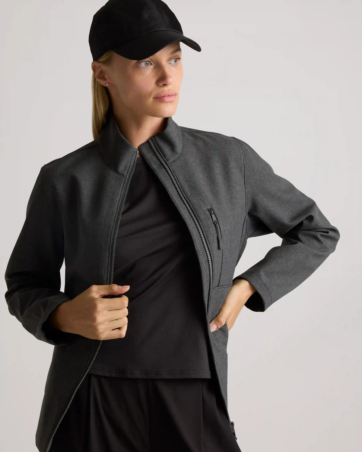 Softshell Fleece-Lined Full-Zip Jacket