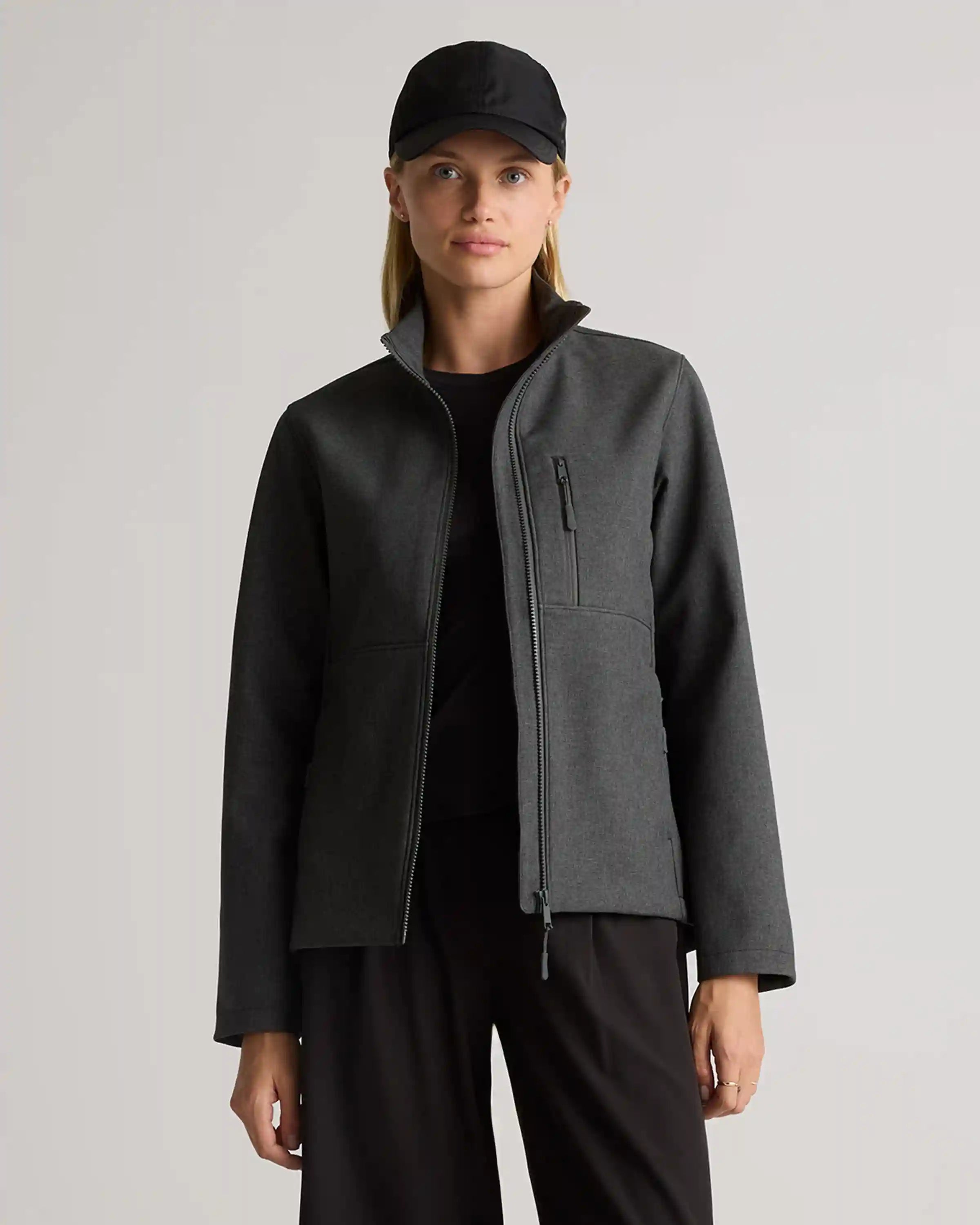 Softshell Fleece-Lined Full-Zip Jacket