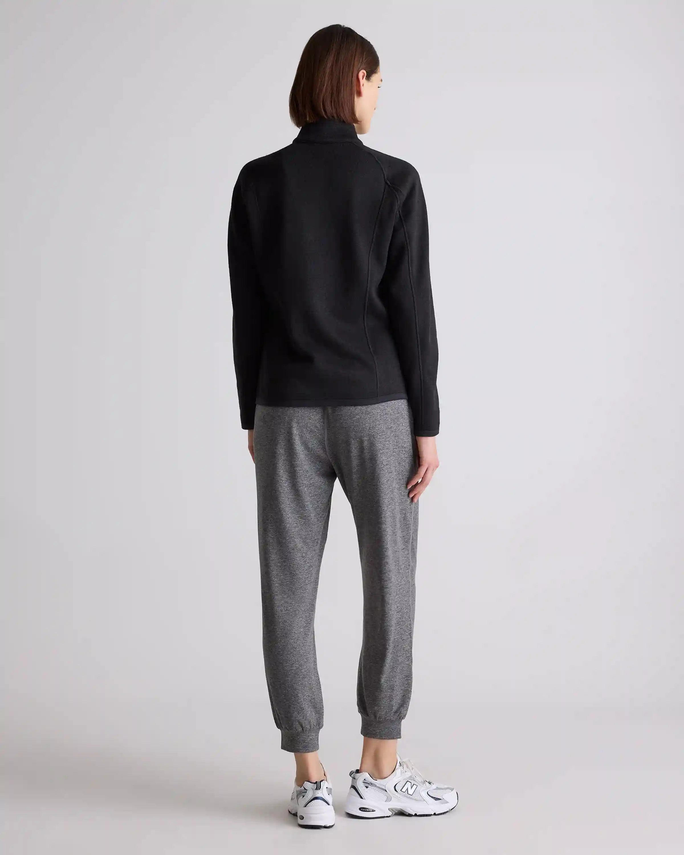 Sweater-Knit Fleece Full-Zip Jacket
