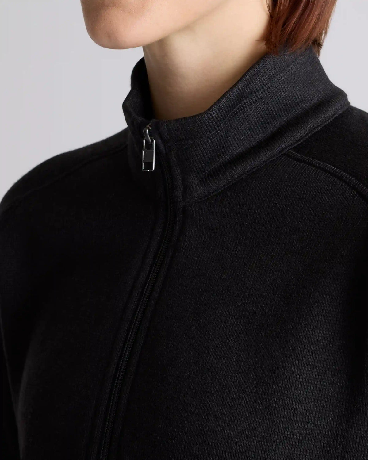 Sweater-Knit Fleece Full-Zip Jacket