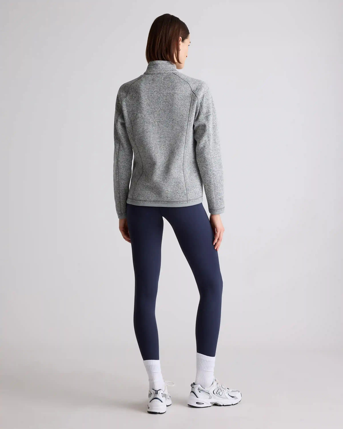 Sweater-Knit Fleece Full-Zip Jacket