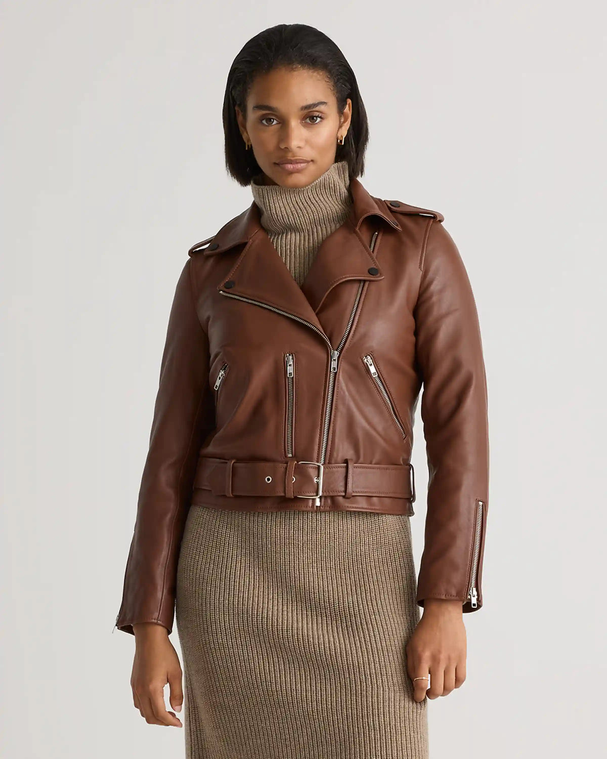 100% Leather Motorcycle Jacket