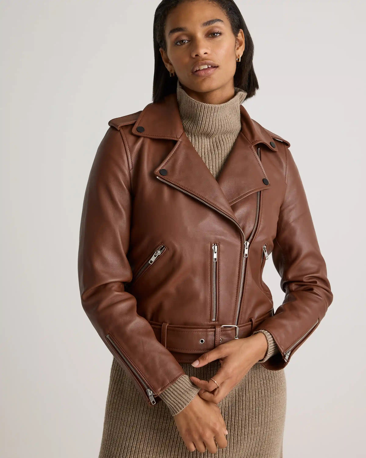 100% Leather Motorcycle Jacket