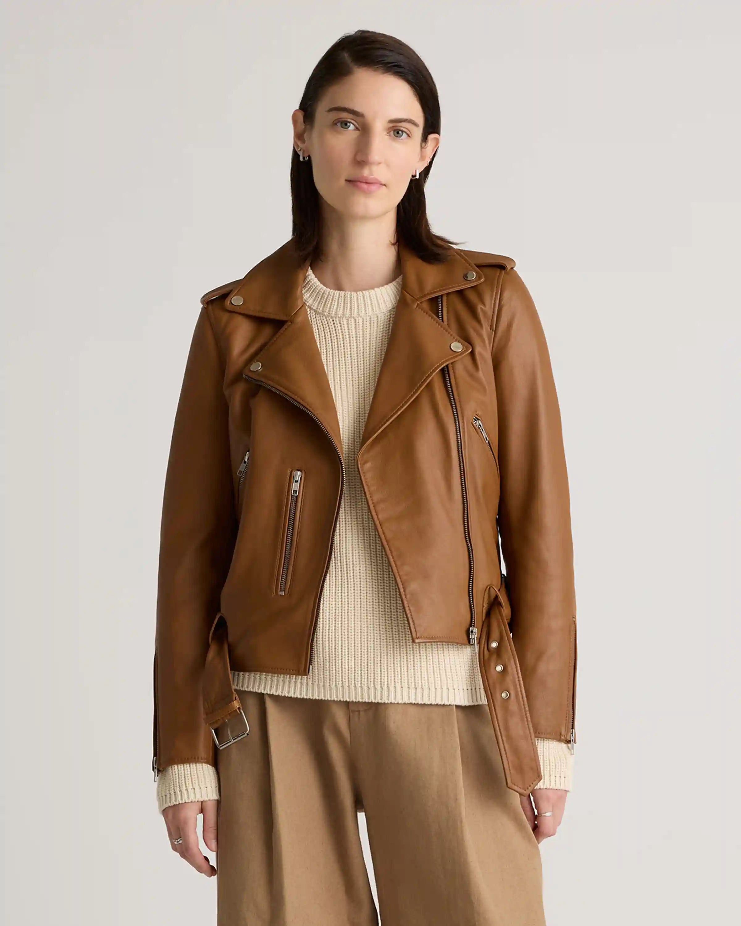100% Leather Motorcycle Jacket