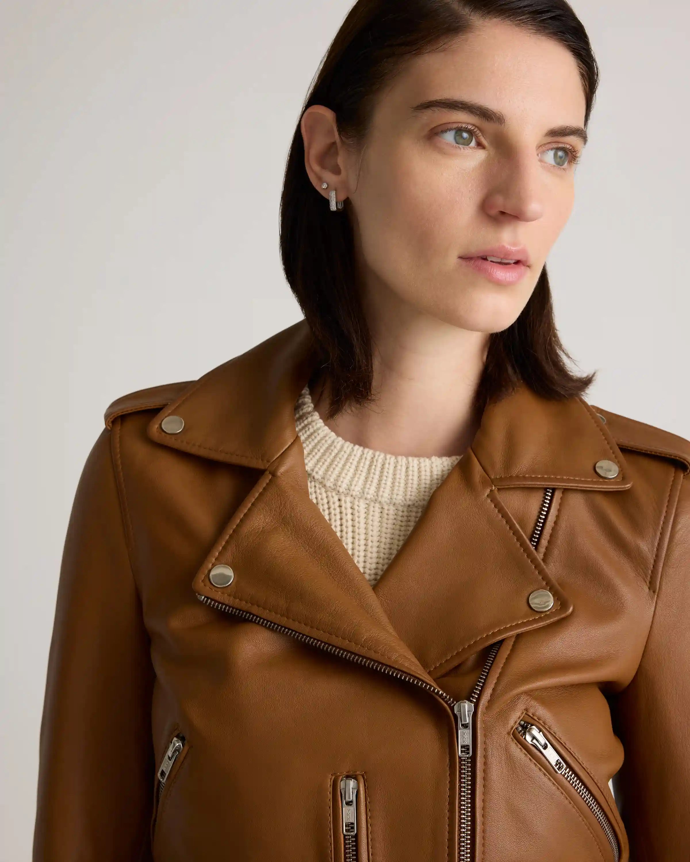 100% Leather Motorcycle Jacket