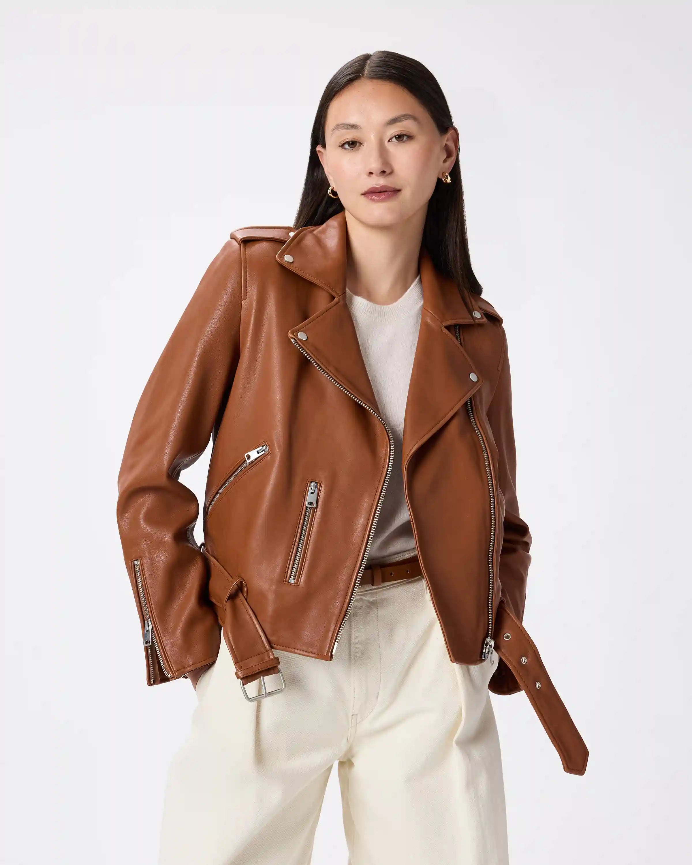 100% Leather Motorcycle Jacket