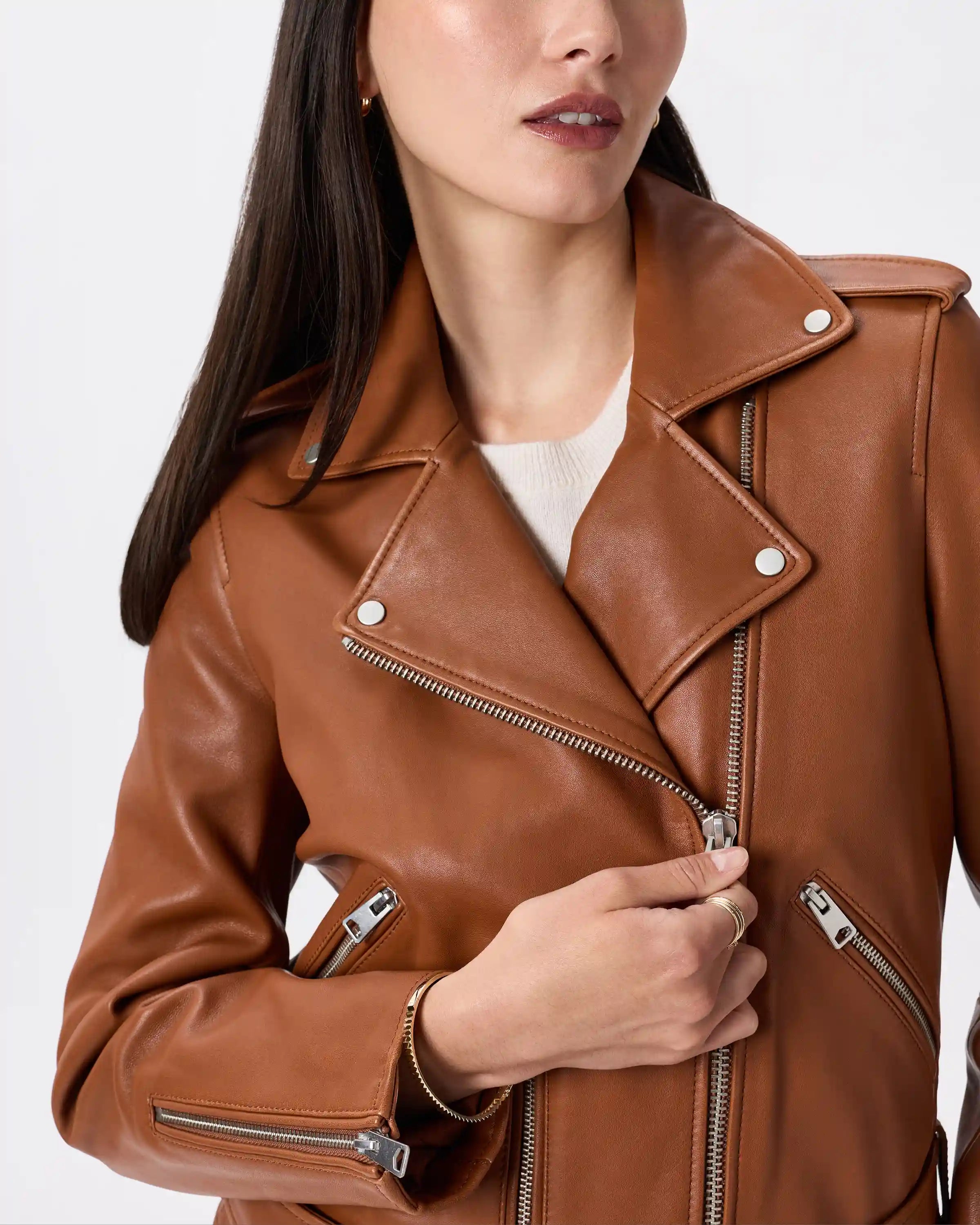 100% Leather Motorcycle Jacket