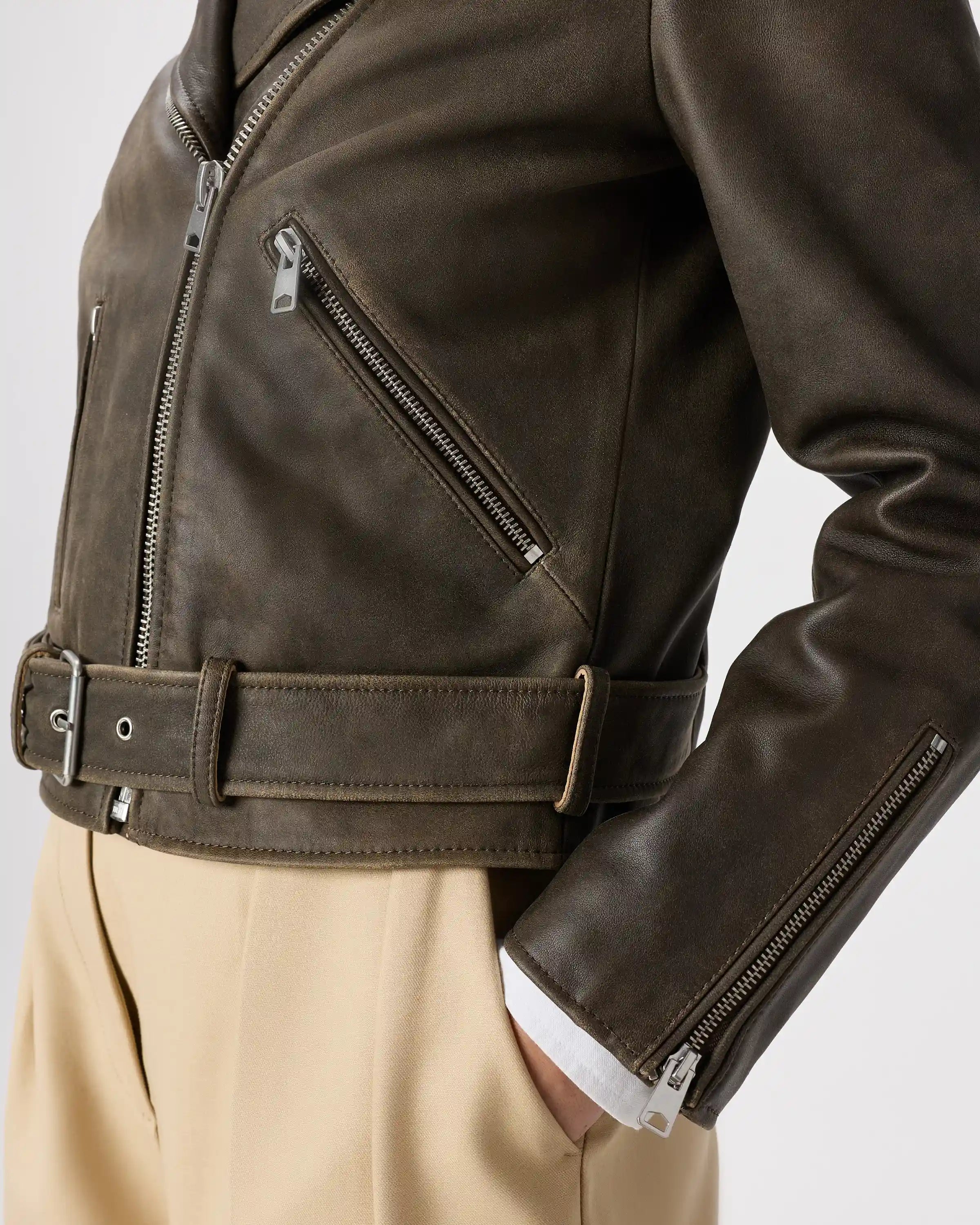 100% Leather Motorcycle Jacket