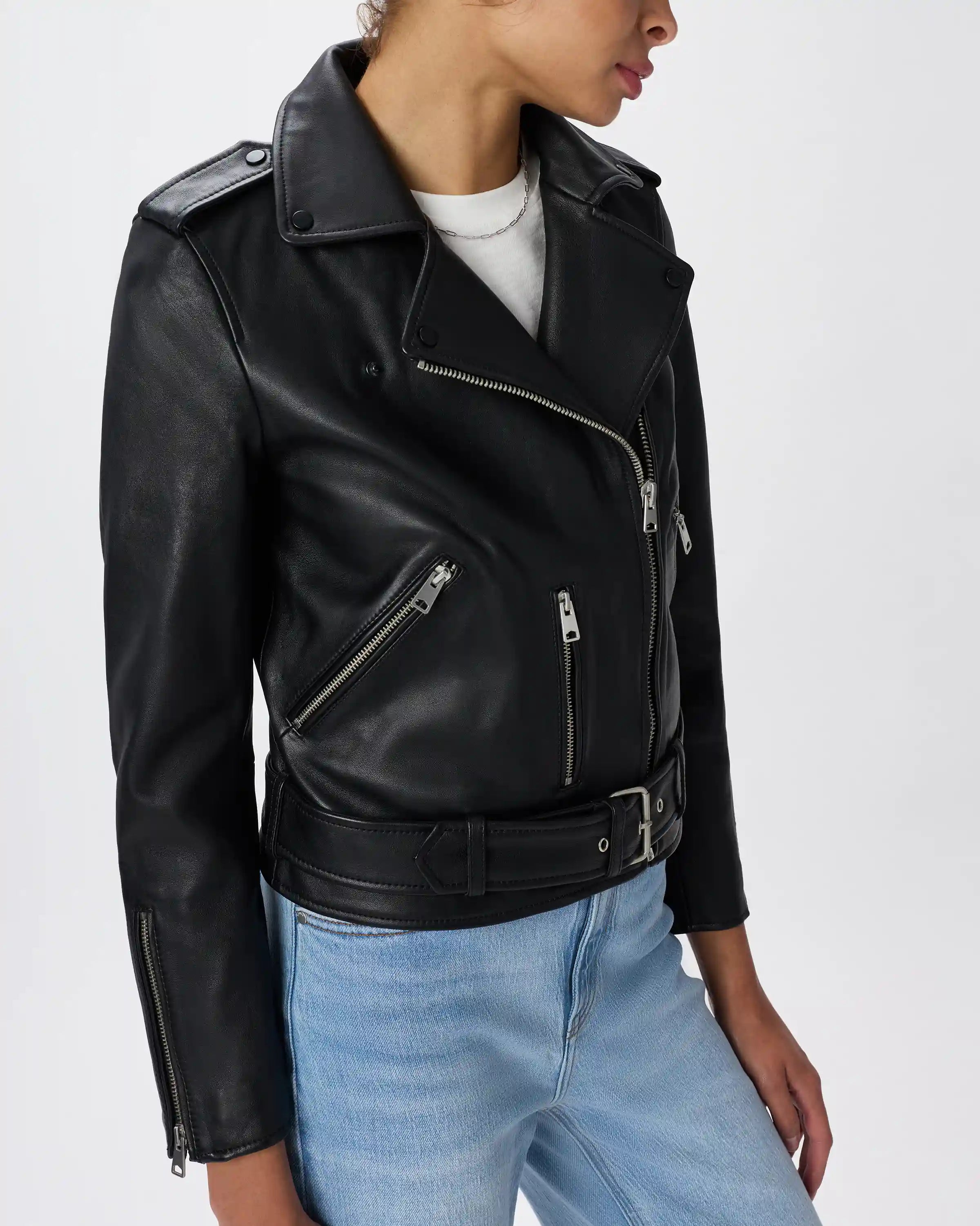 100% Leather Motorcycle Jacket