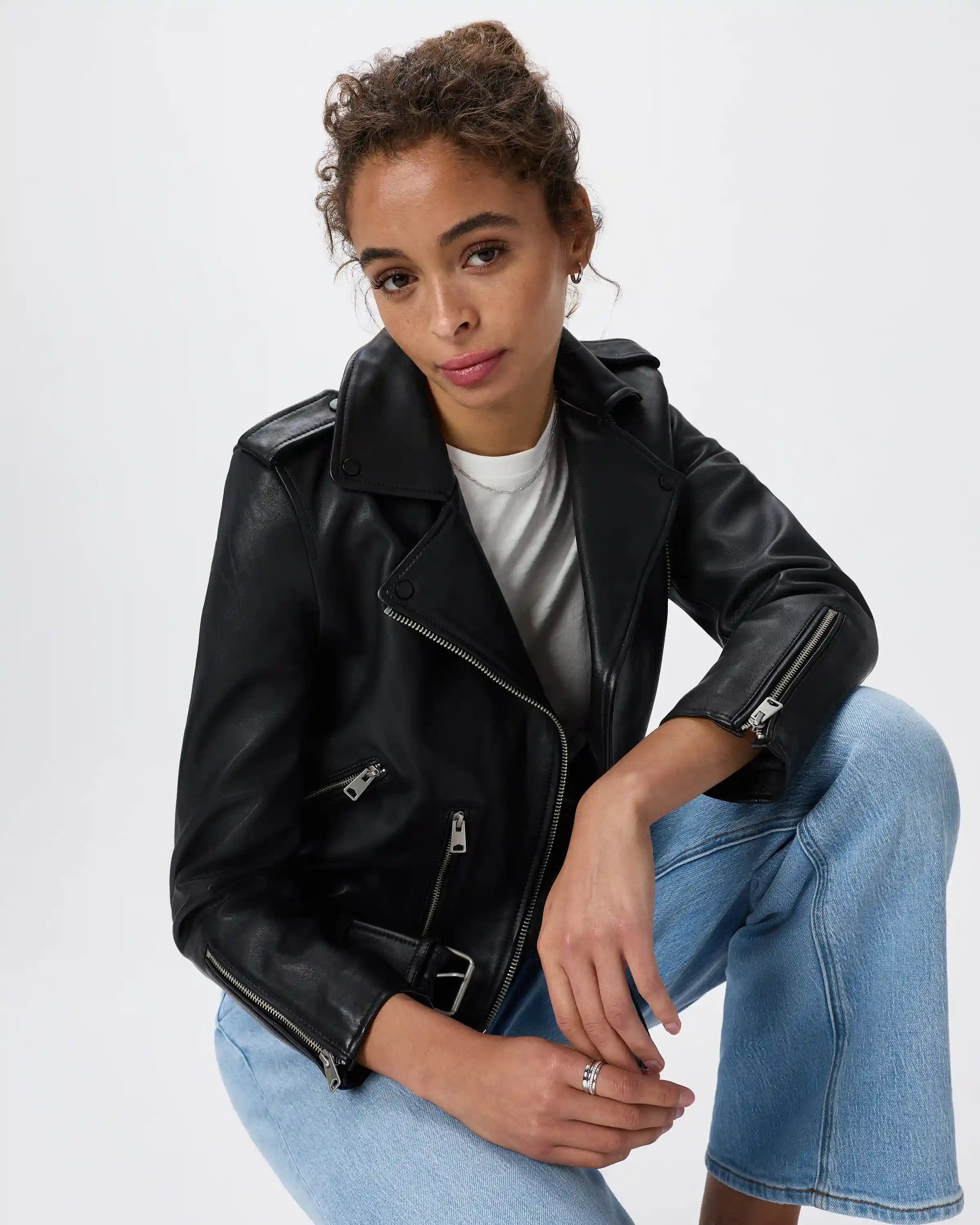 100% Leather Motorcycle Jacket