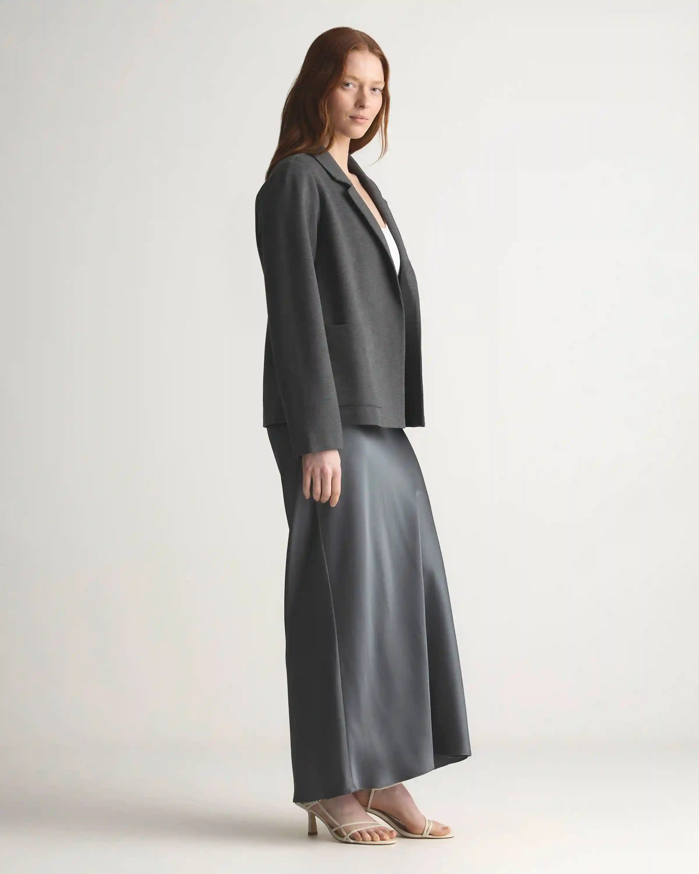 Ultra-Stretch Ponte Open Blazer