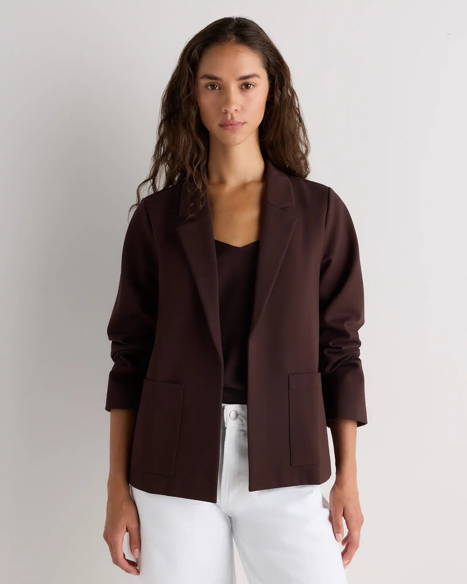 Ultra-Stretch Ponte Open Blazer