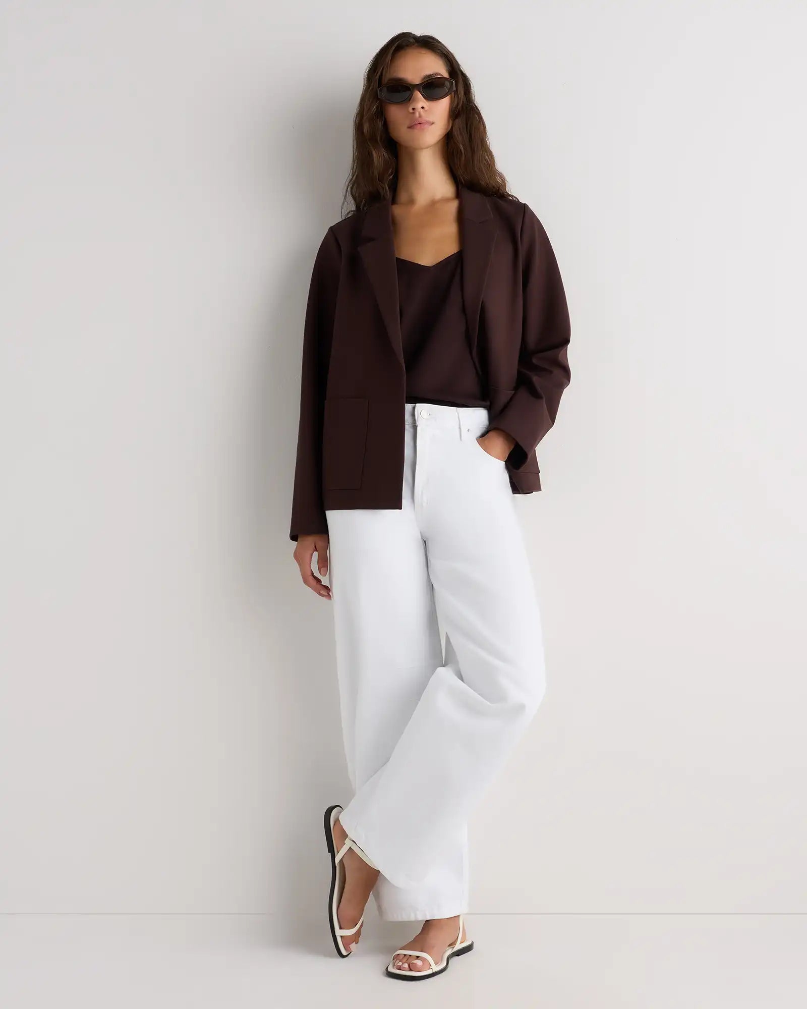 Ultra-Stretch Ponte Open Blazer