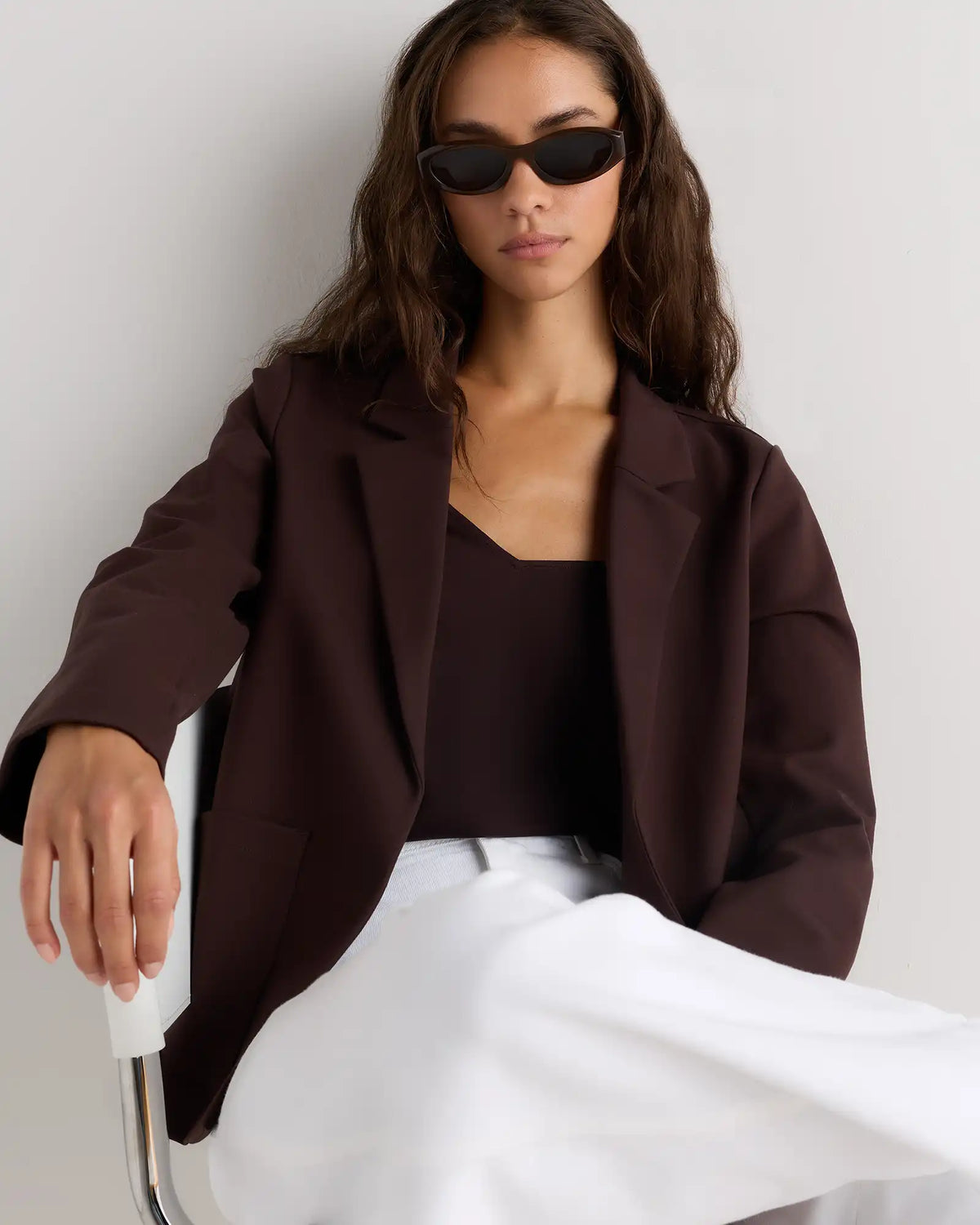 Ultra-Stretch Ponte Open Blazer
