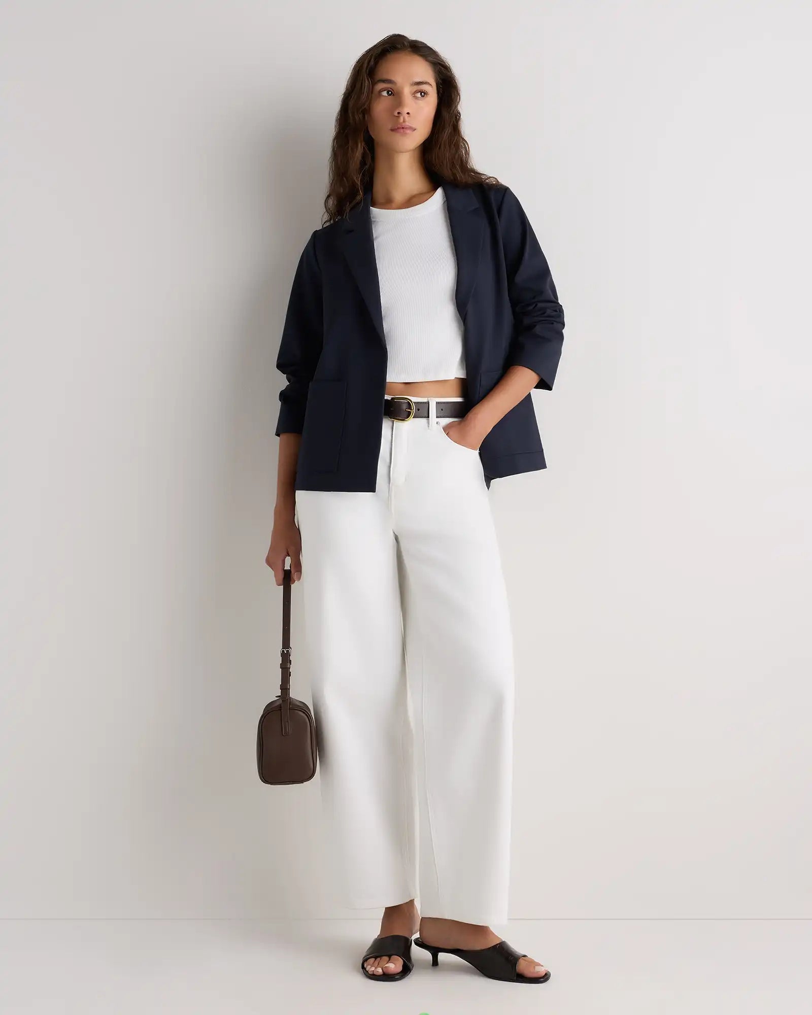 Ultra-Stretch Ponte Open Blazer