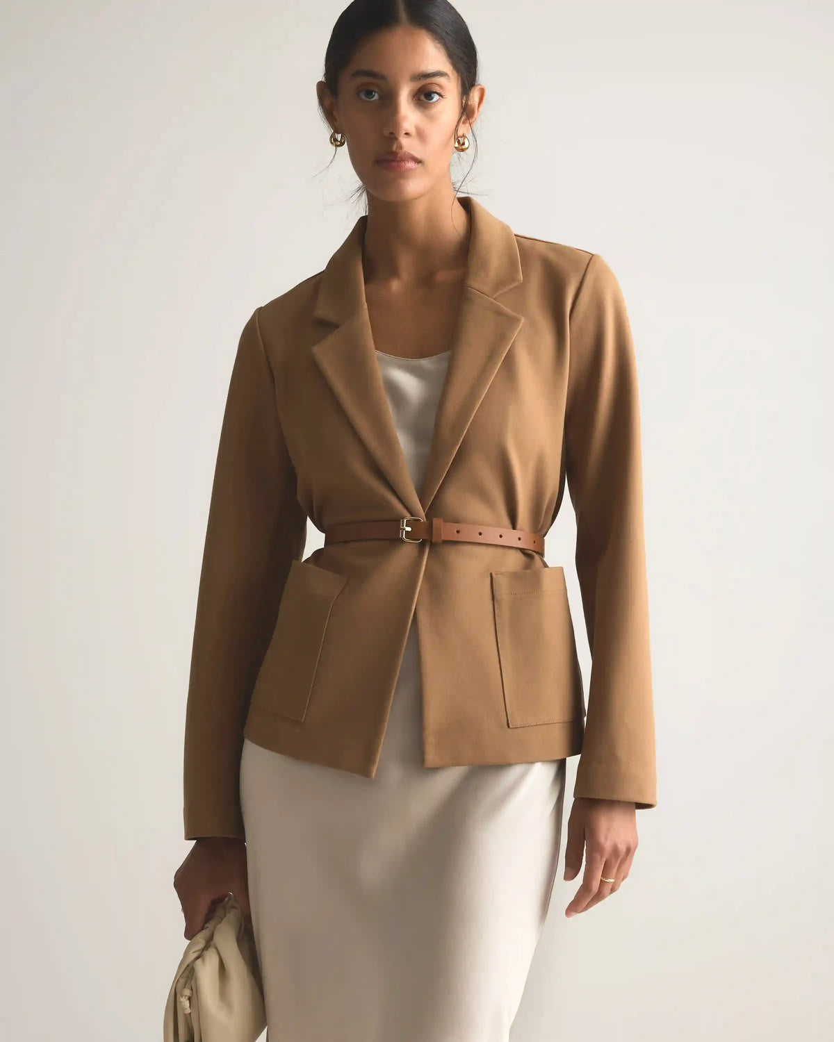 Ultra-Stretch Ponte Open Blazer