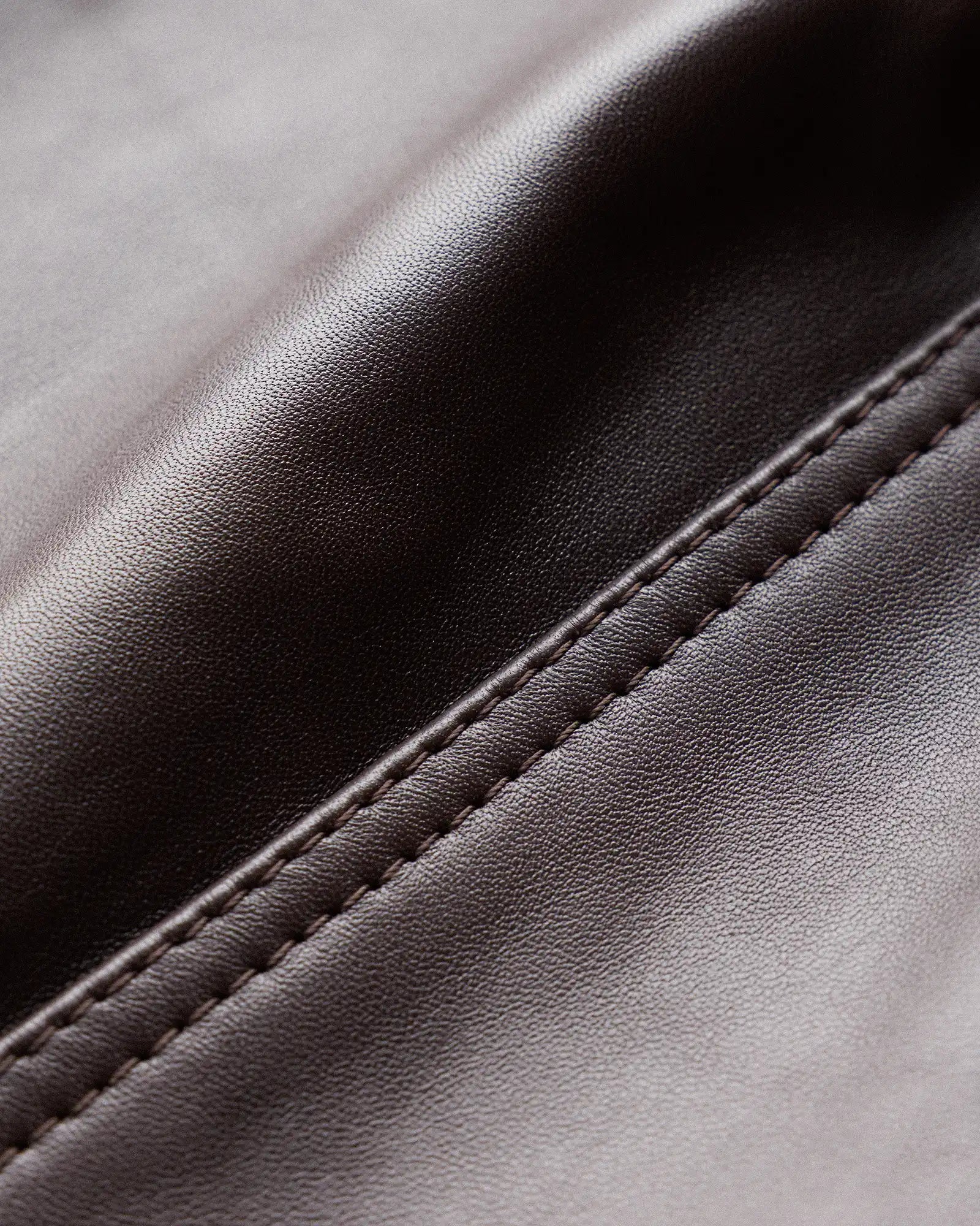 100% Leather Collarless Cropped Bubble Hem Jacket