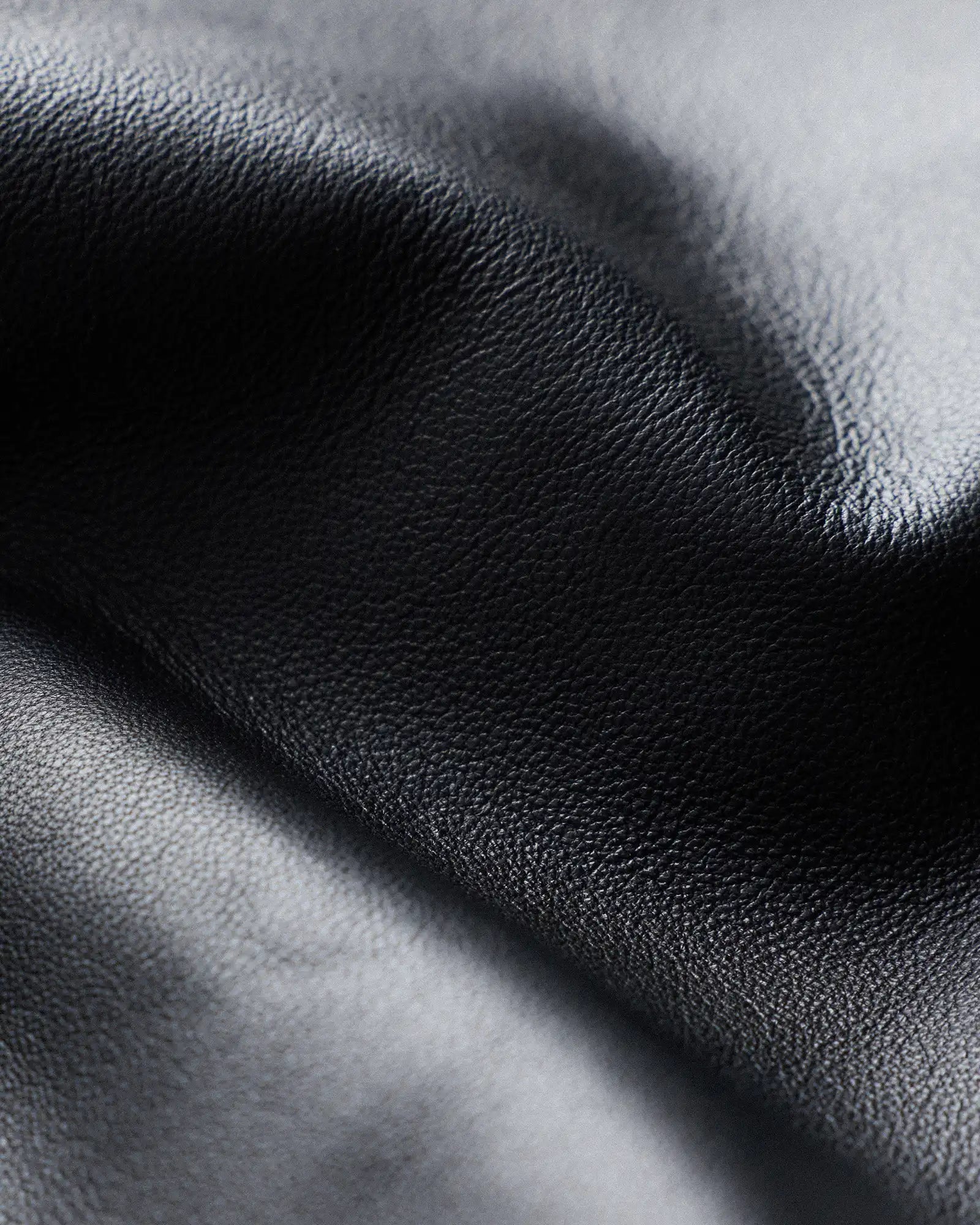 100% Leather Collarless Cropped Bubble Hem Jacket