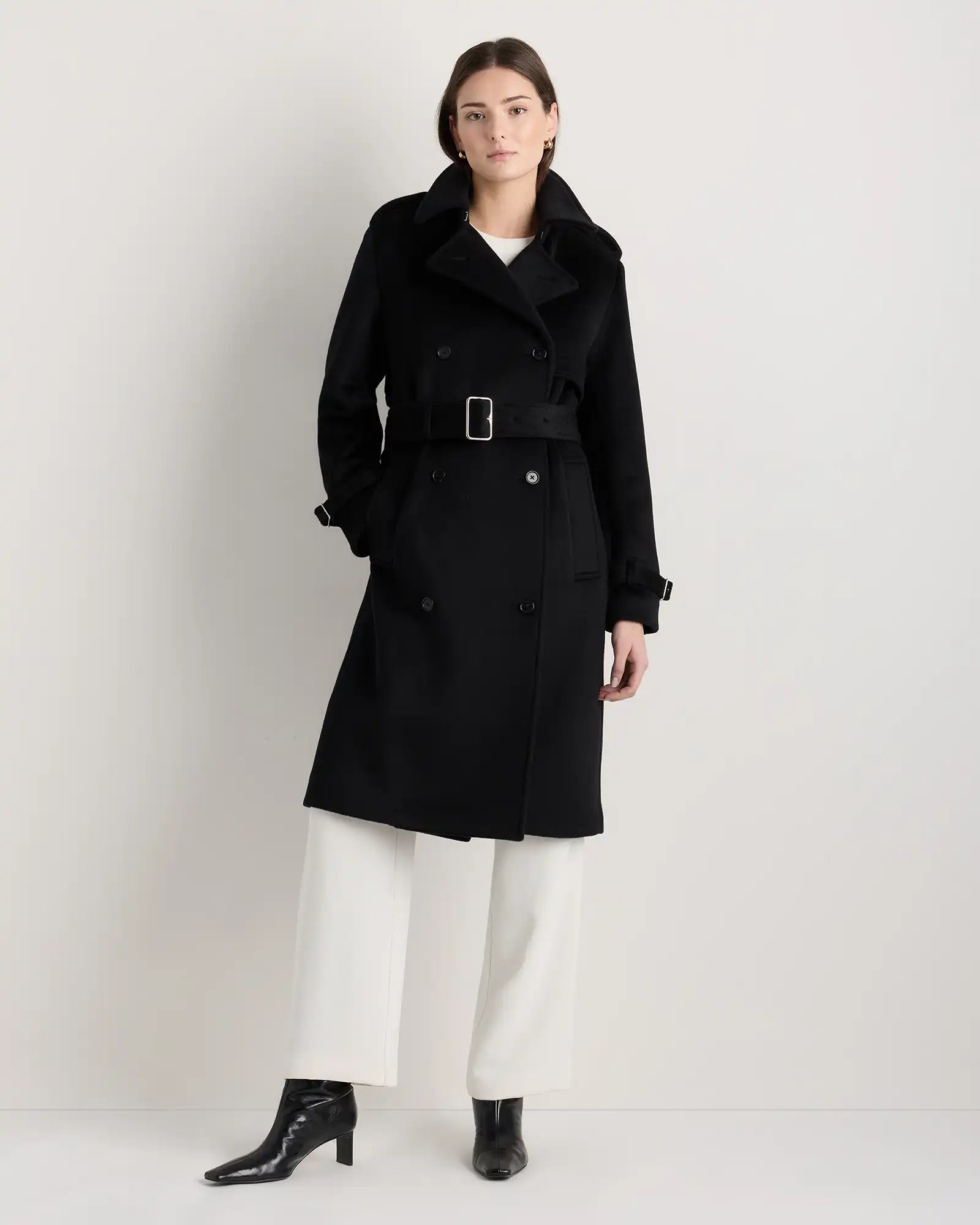 100% Mongolian Cashmere Trench Coat