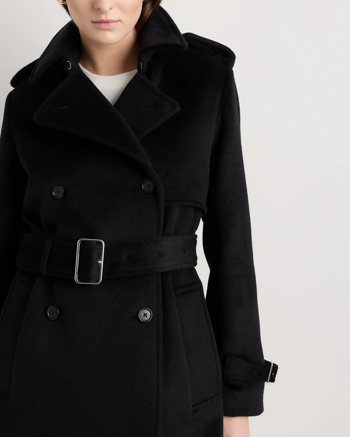 100% Mongolian Cashmere Trench Coat