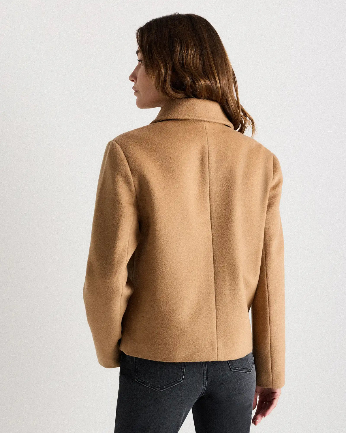 Wool Cashmere Short Coat