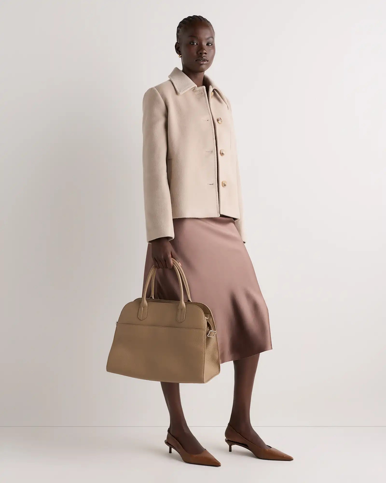 Wool Cashmere Short Coat