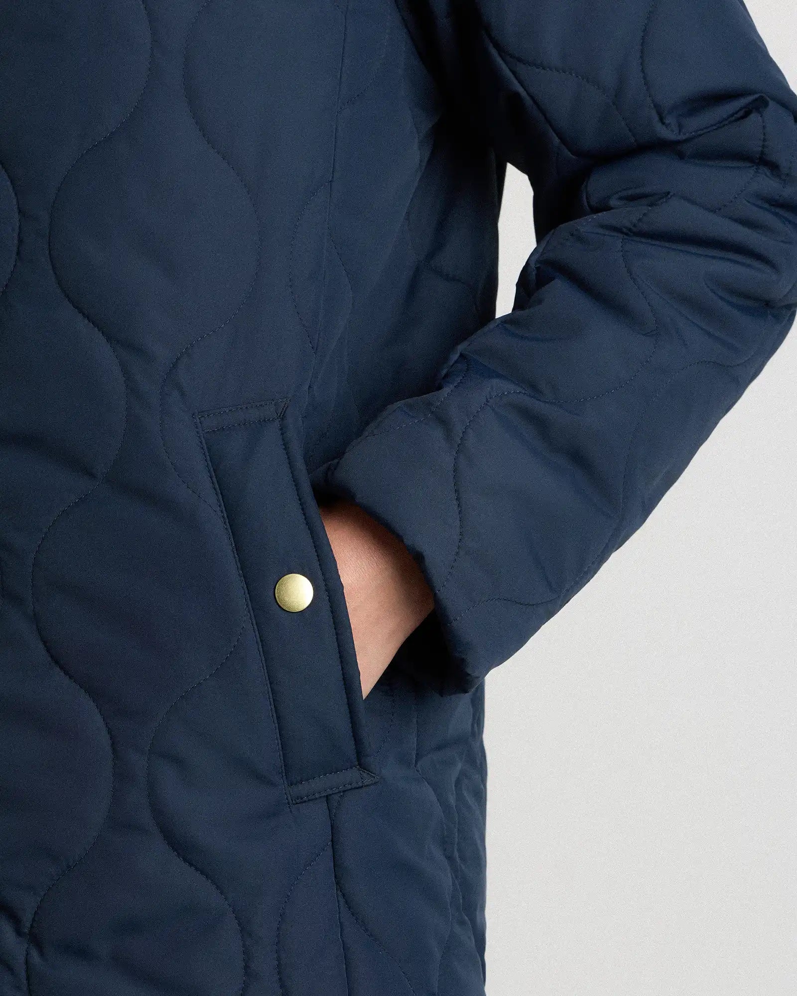 Featherless Quilted Hooded Long Puffer Jacket