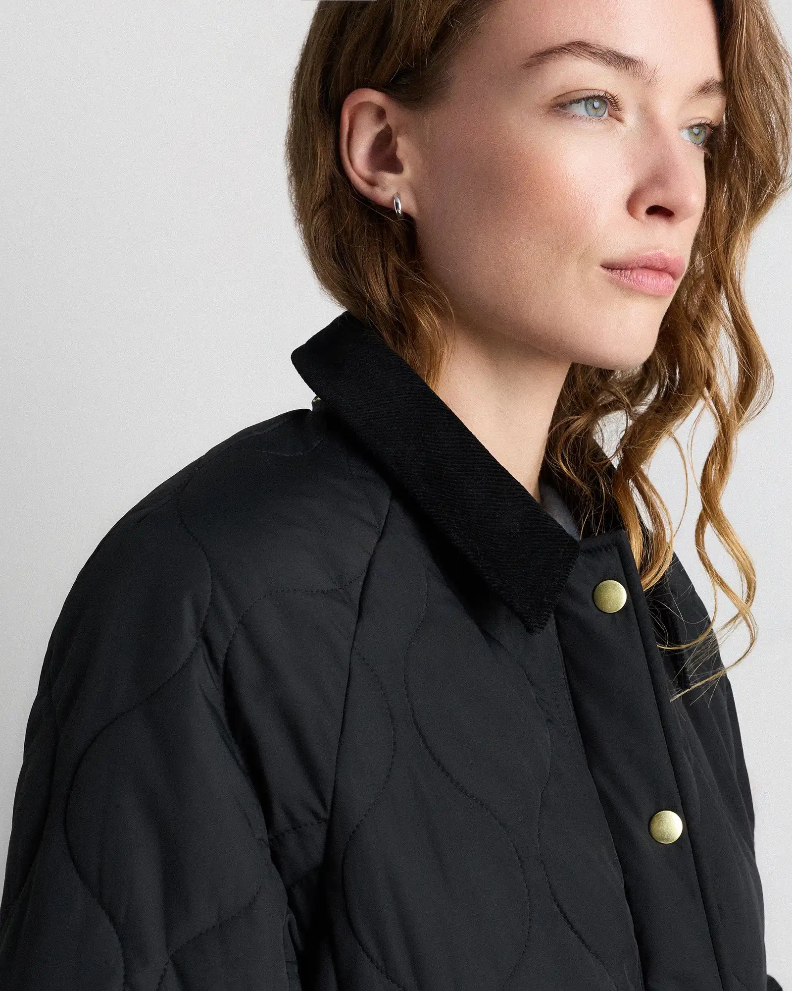 Featherless Quilted Hooded Long Puffer Jacket