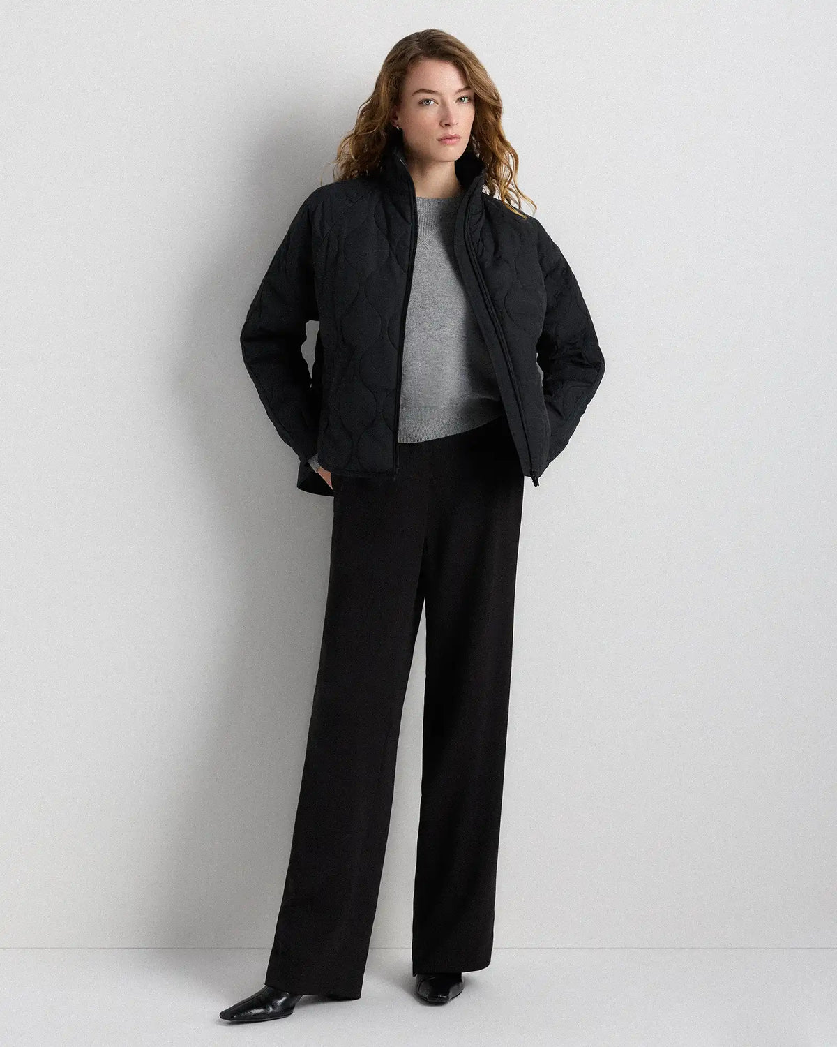 Featherless Quilted Packable Puffer Jacket