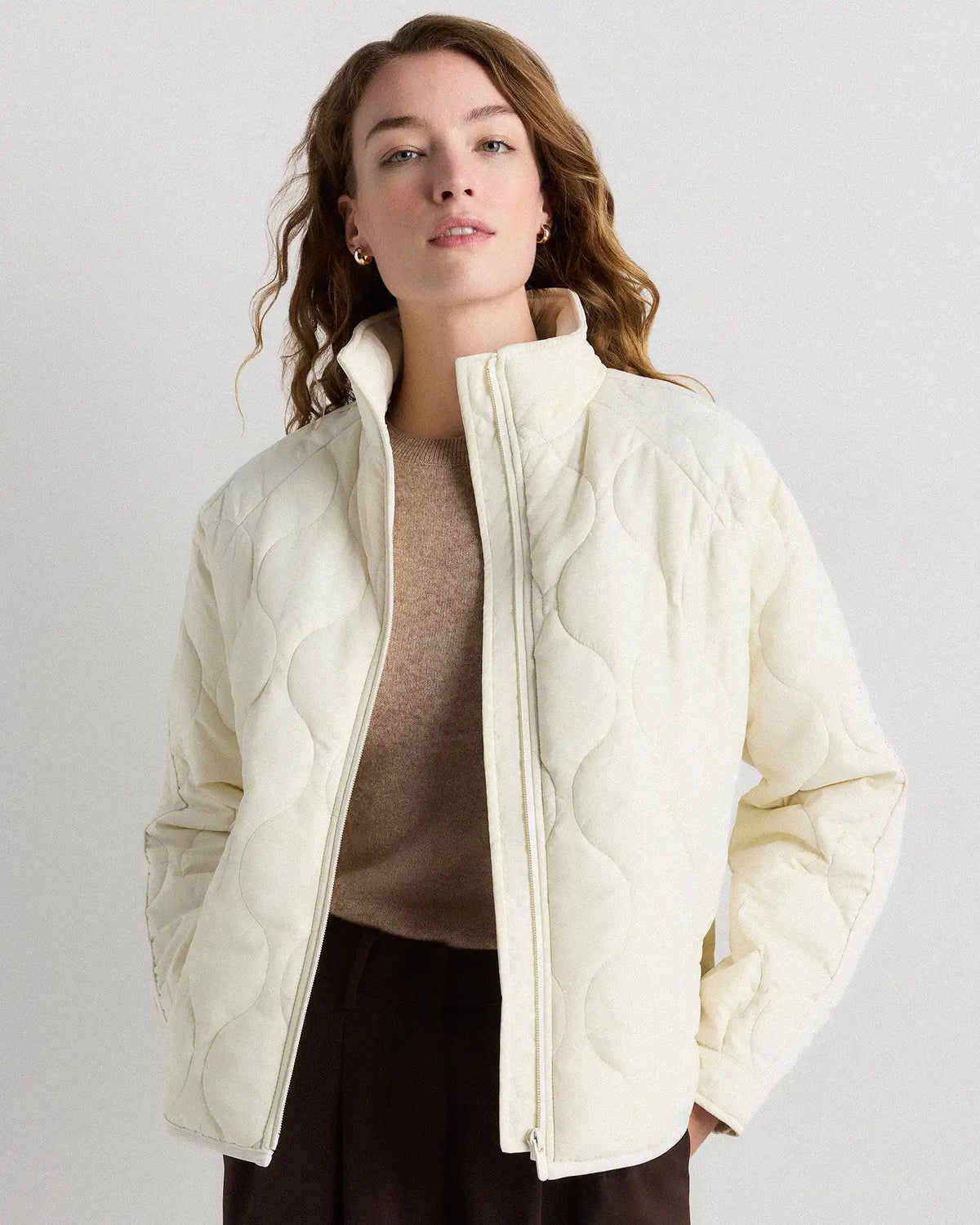 Featherless Quilted Packable Puffer Jacket