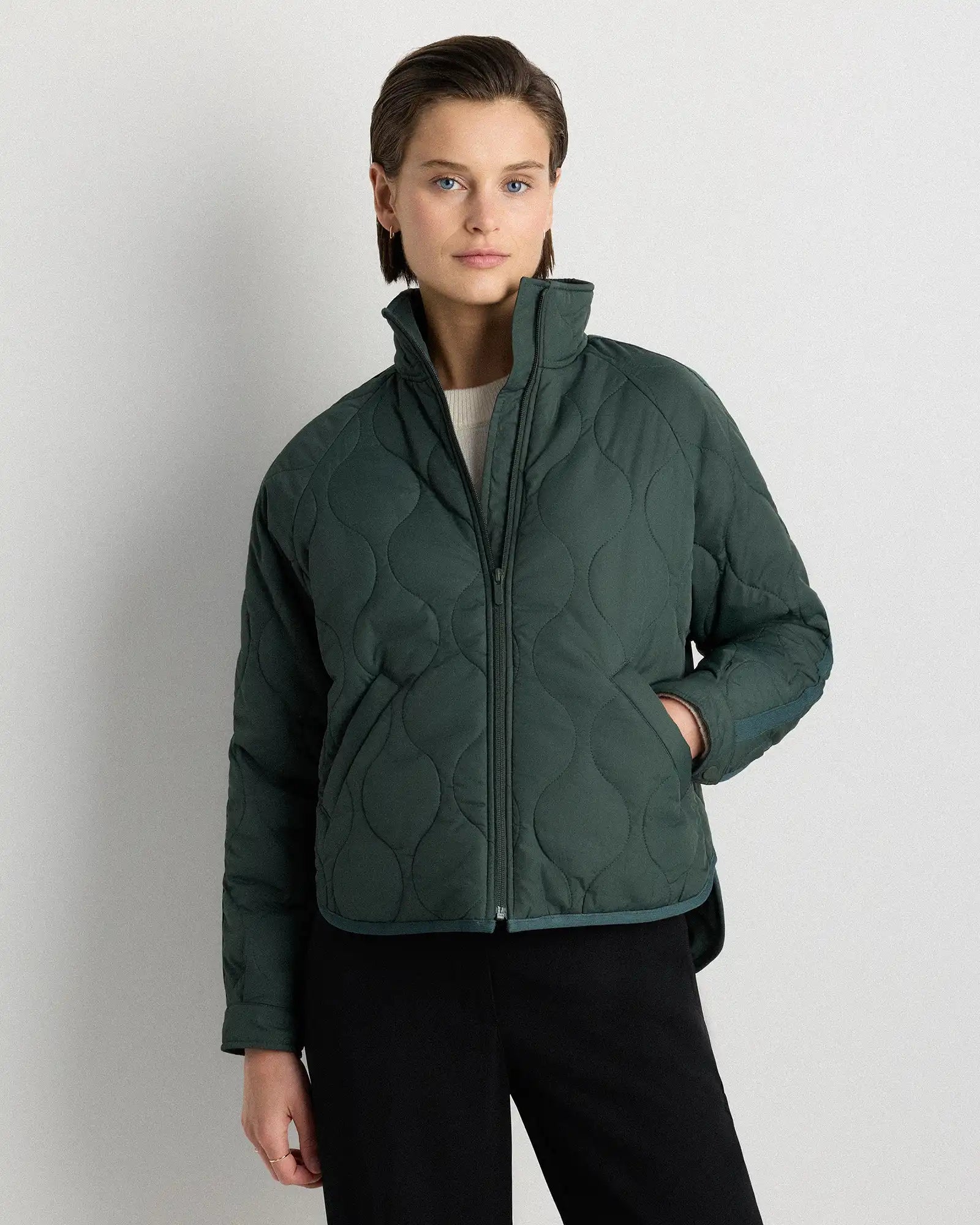 Featherless Quilted Packable Puffer Jacket