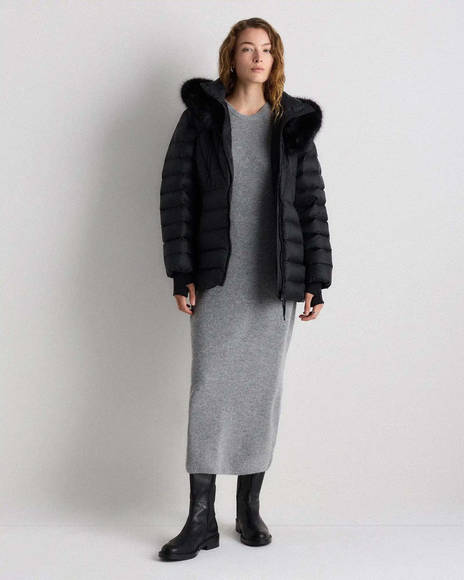 Responsible Down Belted Puffer Coat