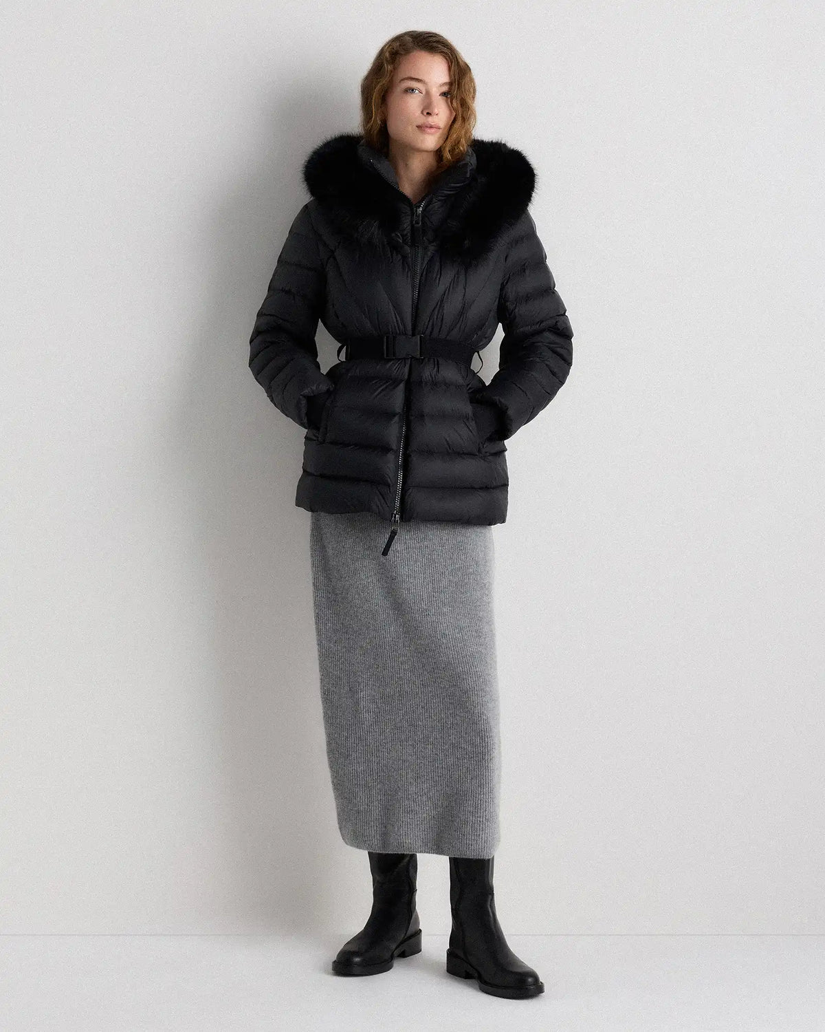 Responsible Down Belted Puffer Coat