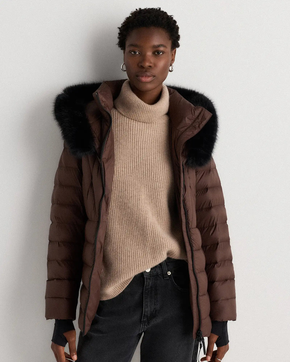 Responsible Down Belted Puffer Coat