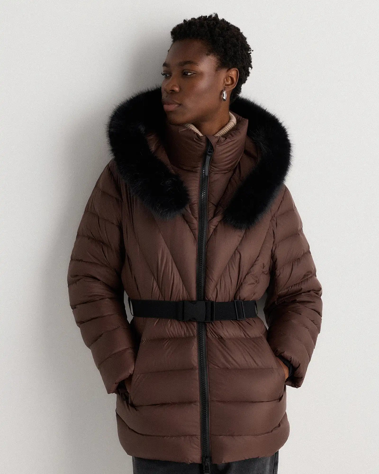 Responsible Down Belted Puffer Coat