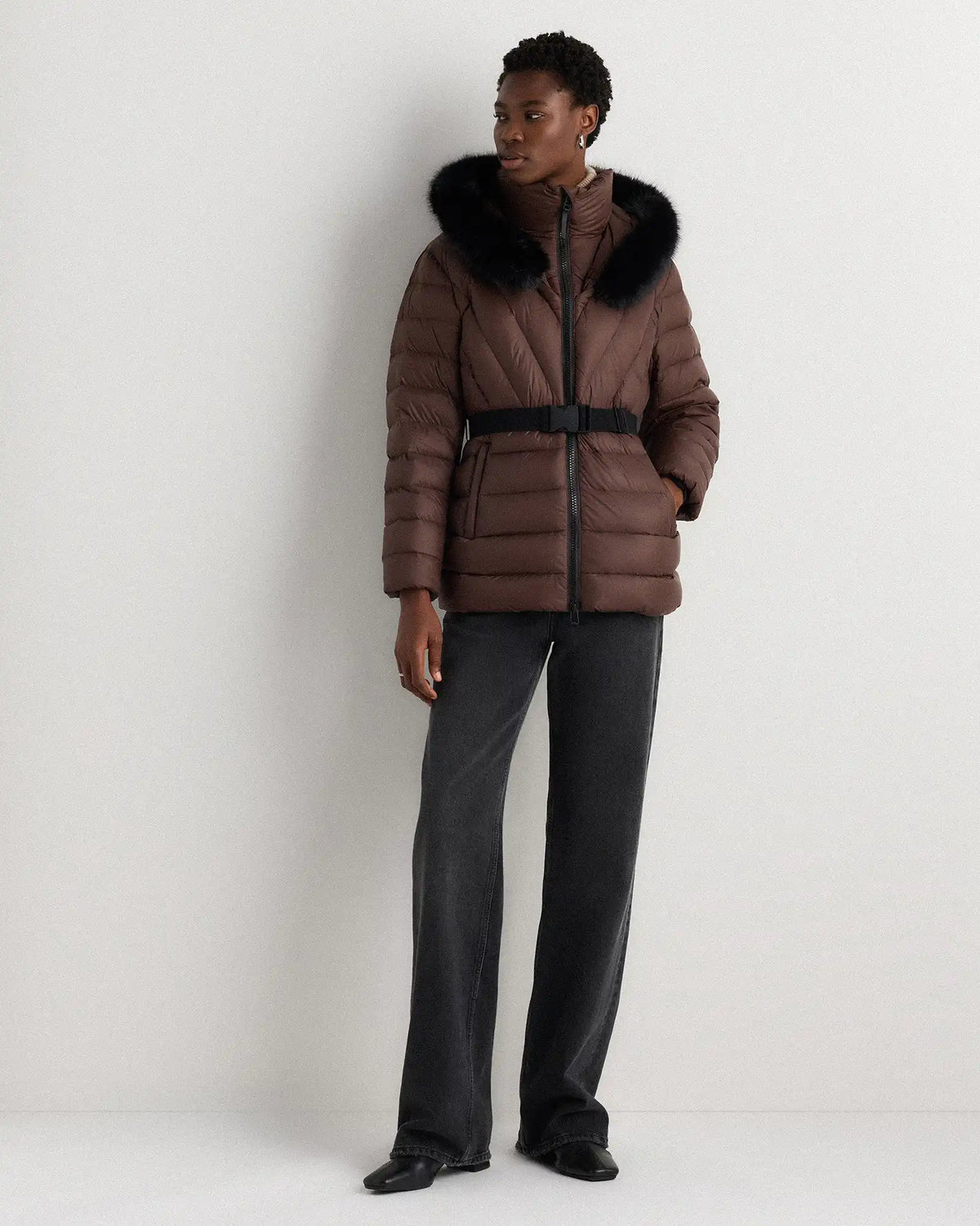 Responsible Down Belted Puffer Coat