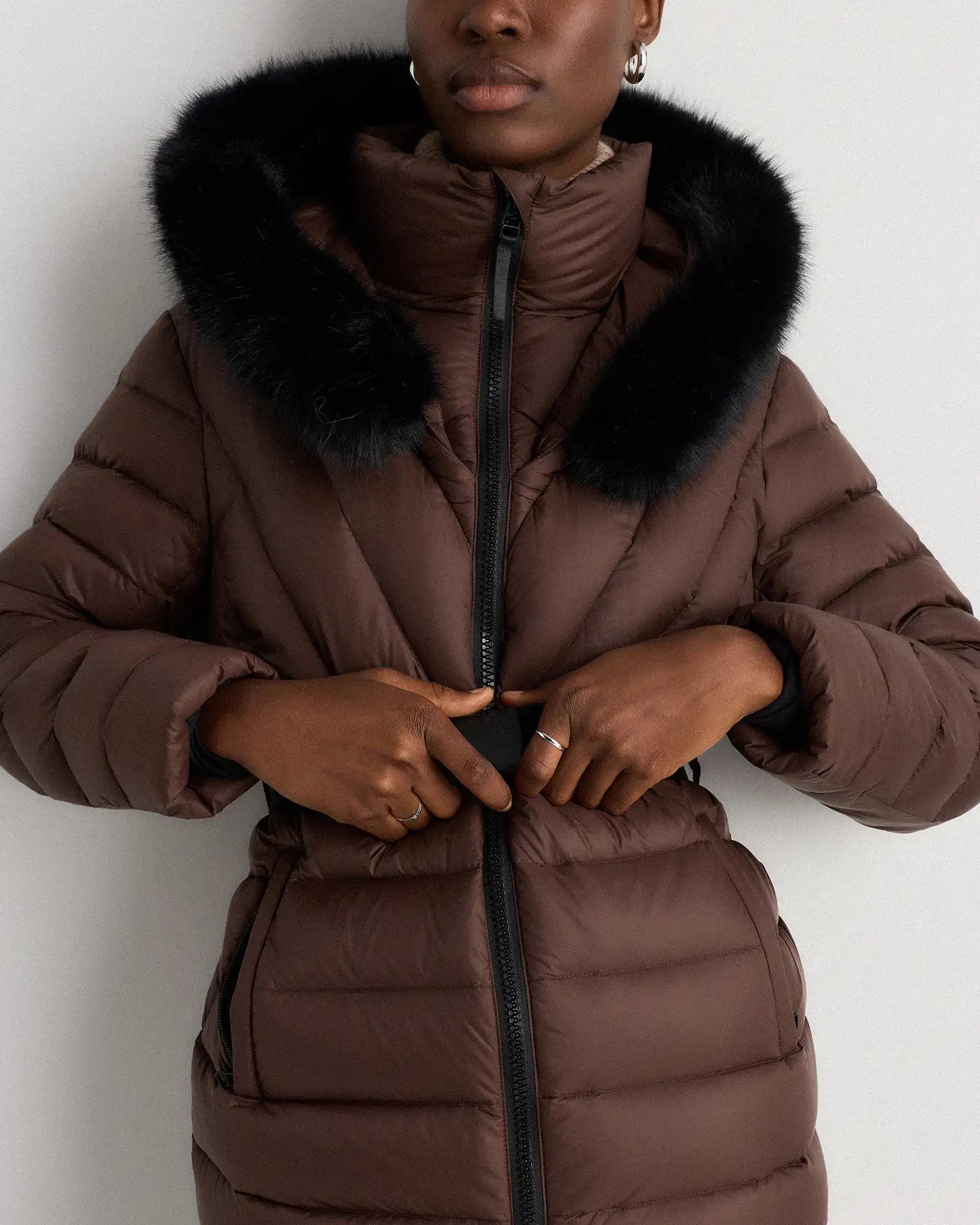 Responsible Down Belted Puffer Coat