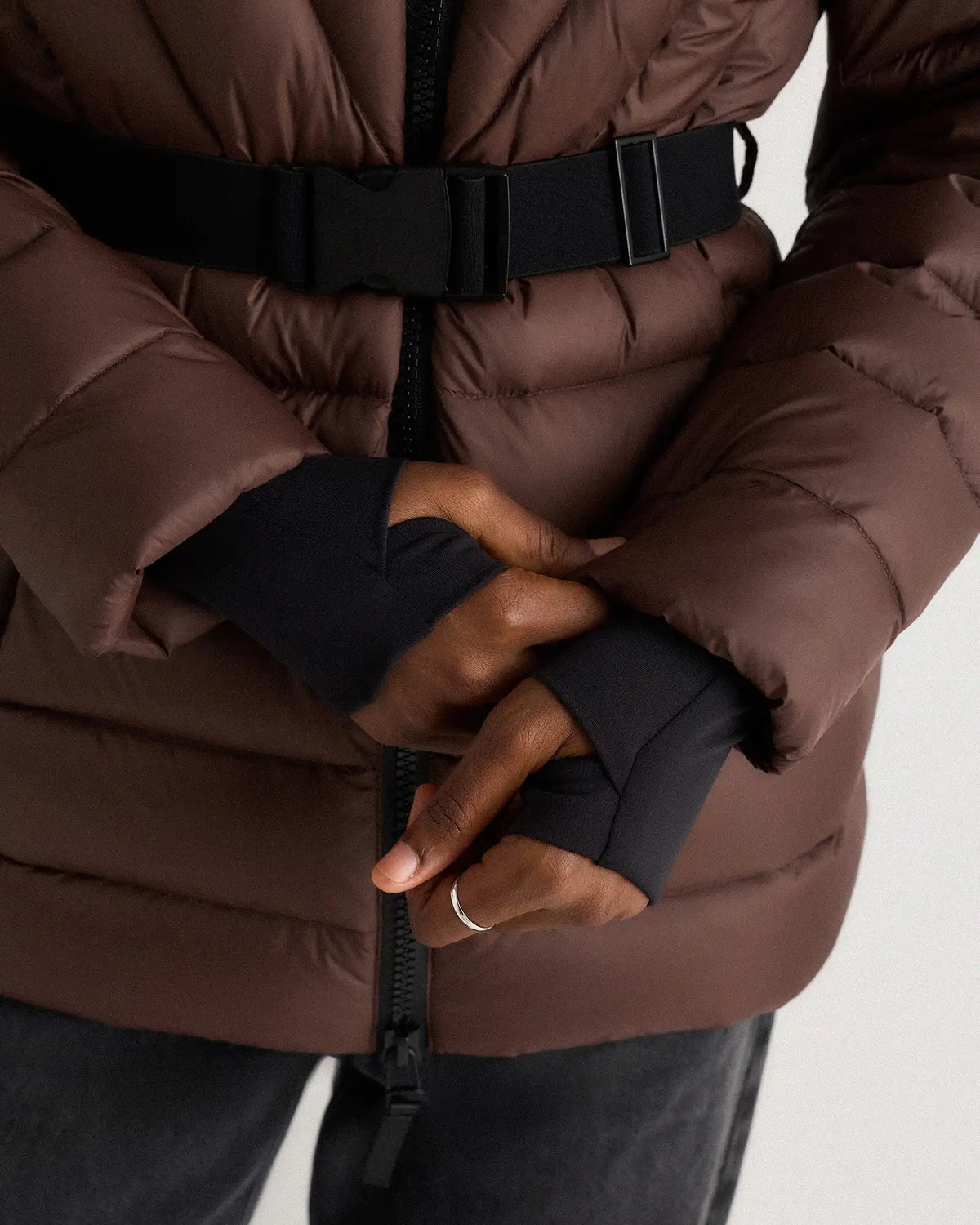 Responsible Down Belted Puffer Coat