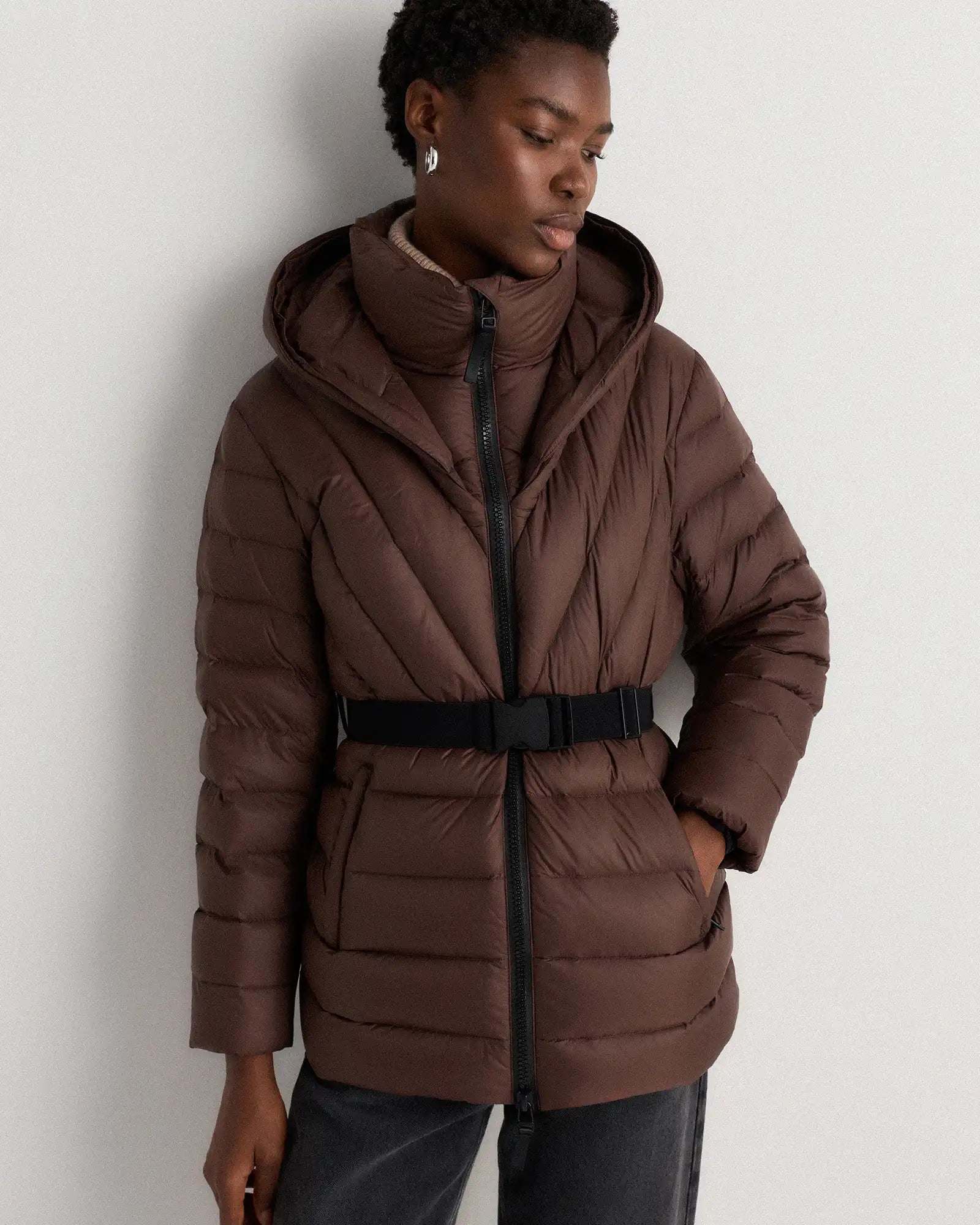 Responsible Down Belted Puffer Coat