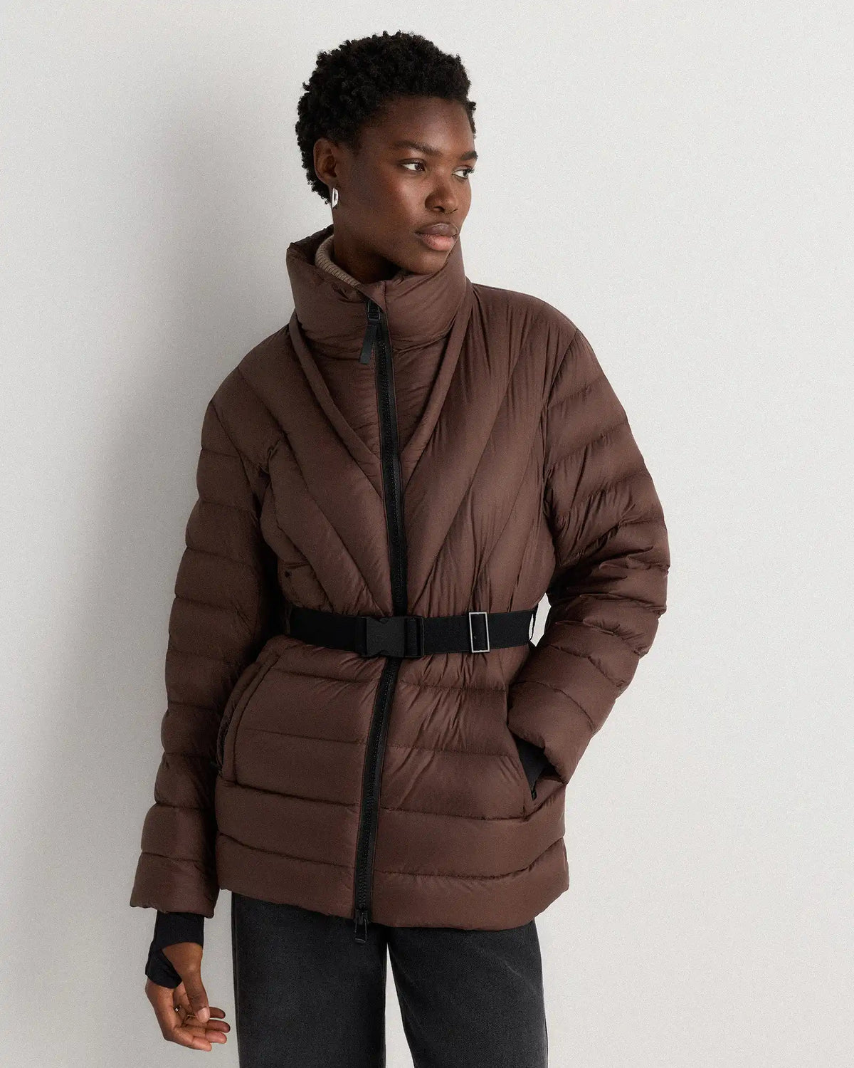 Responsible Down Belted Puffer Coat