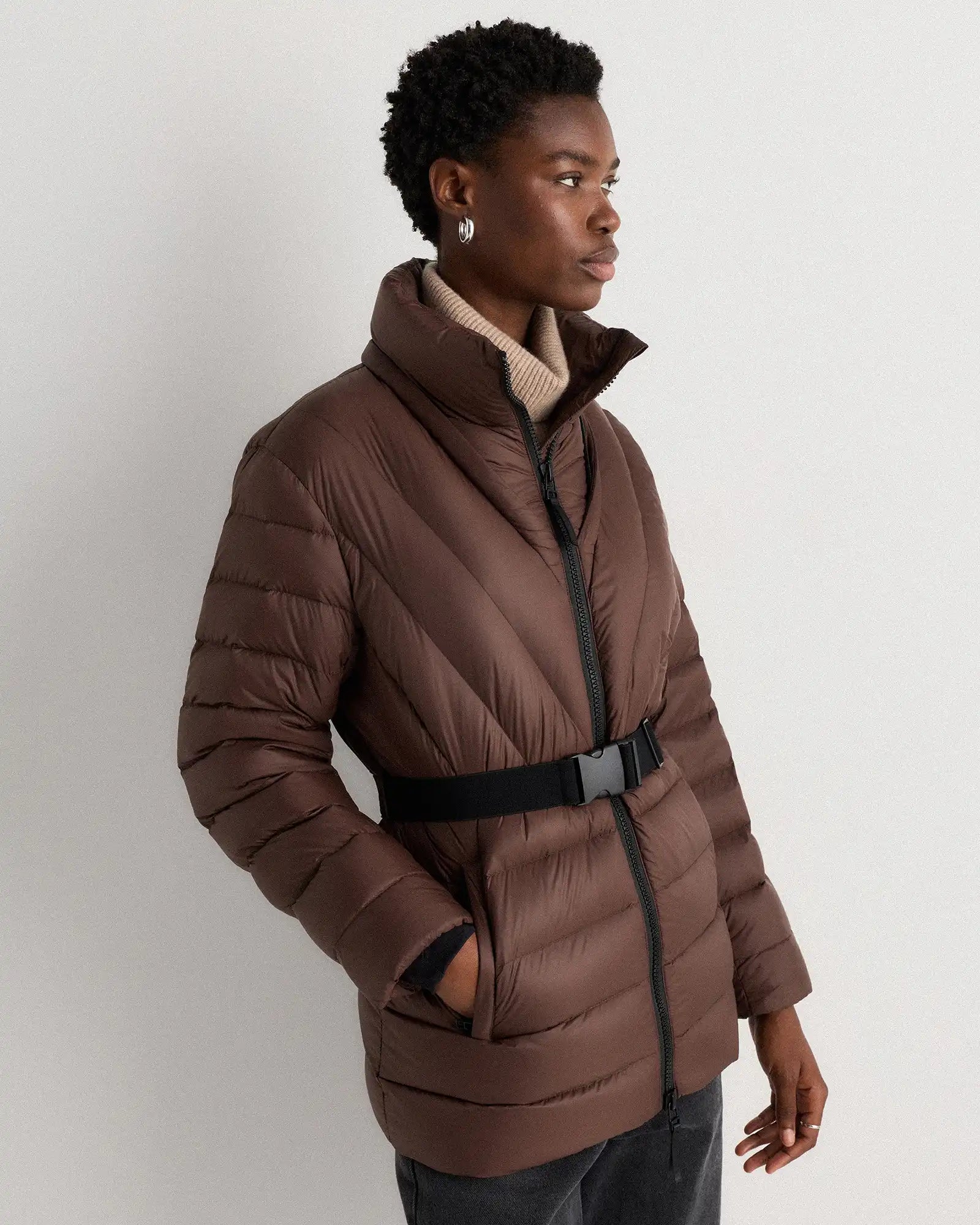 Responsible Down Belted Puffer Coat