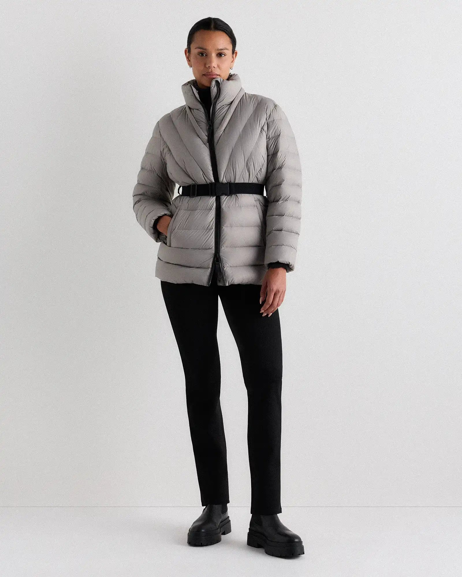Responsible Down Belted Puffer Coat