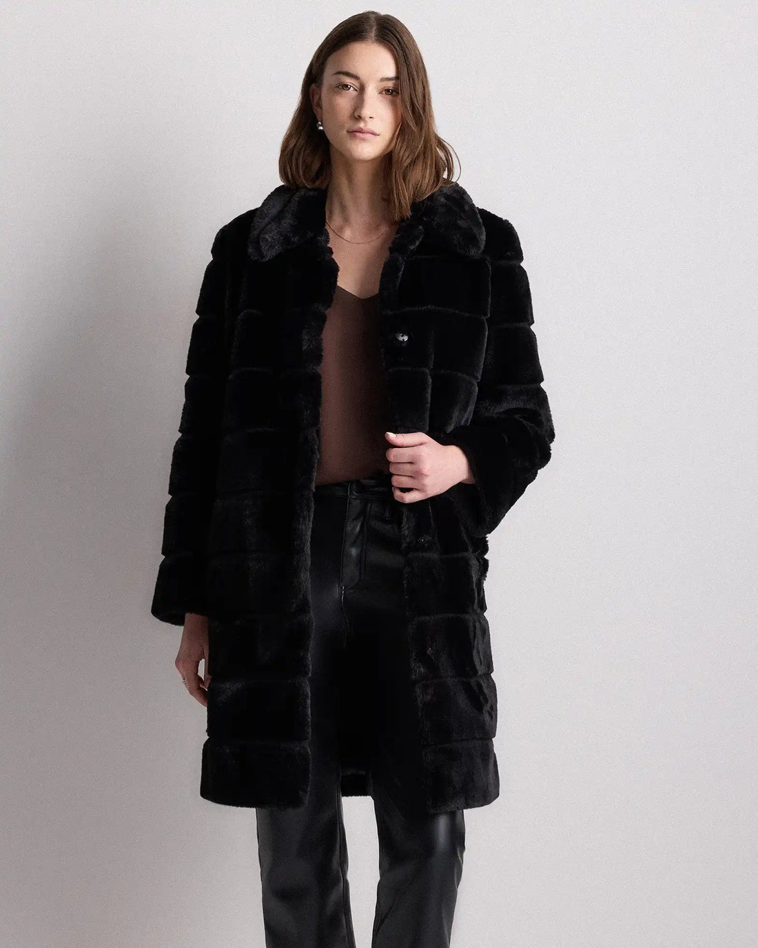 Faux Fur Long Coat
