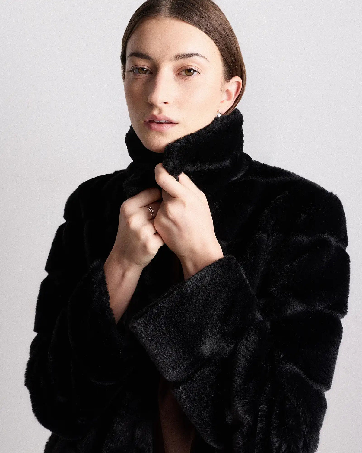 Faux Fur Long Coat