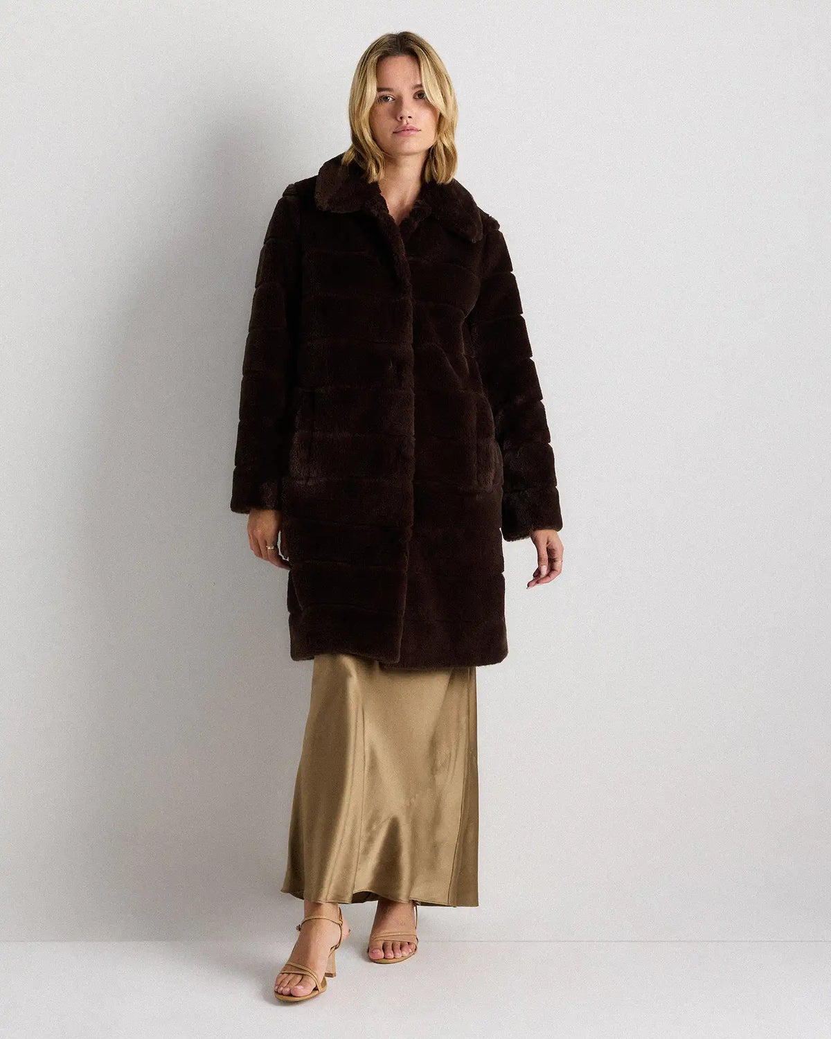 Faux Fur Long Coat
