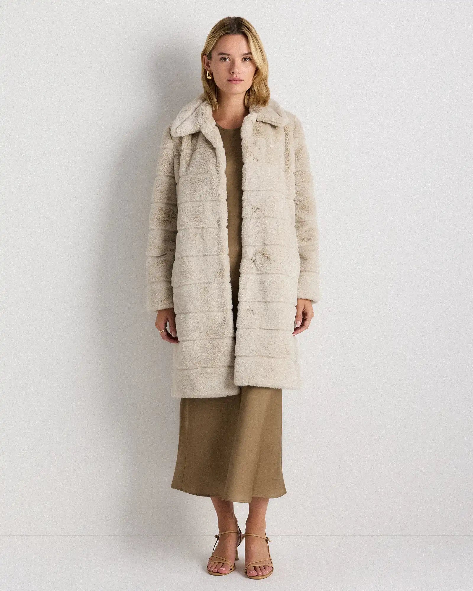 Faux Fur Long Coat